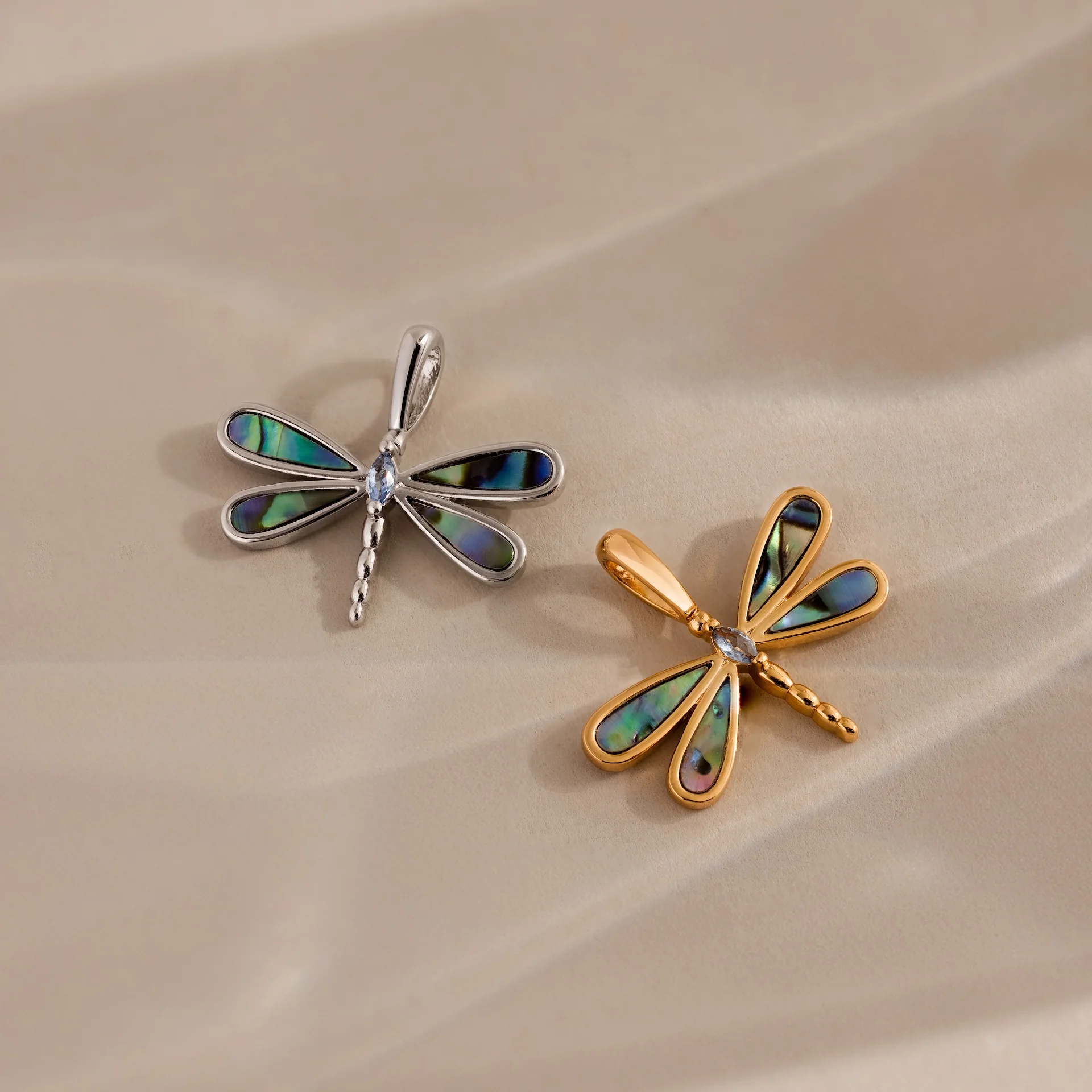 Abalone Dragonfly Charm - Image 5