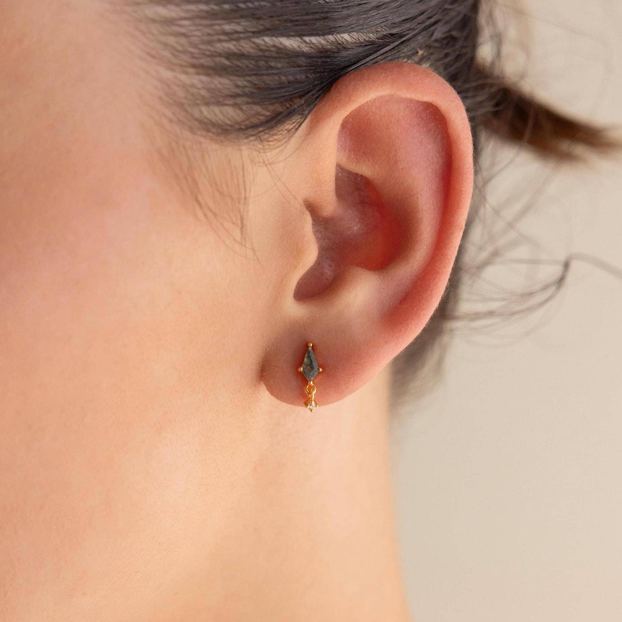 Agate Kite Drop Earrings - Image 2