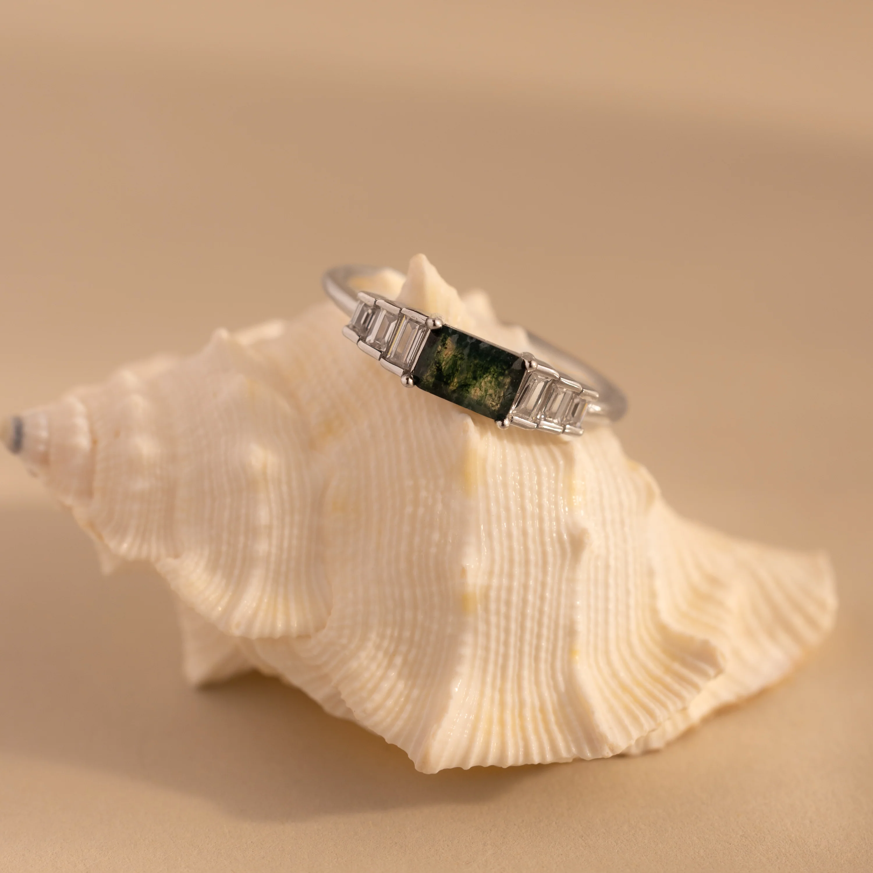 Agate Statement Ring in Silver - Image 5