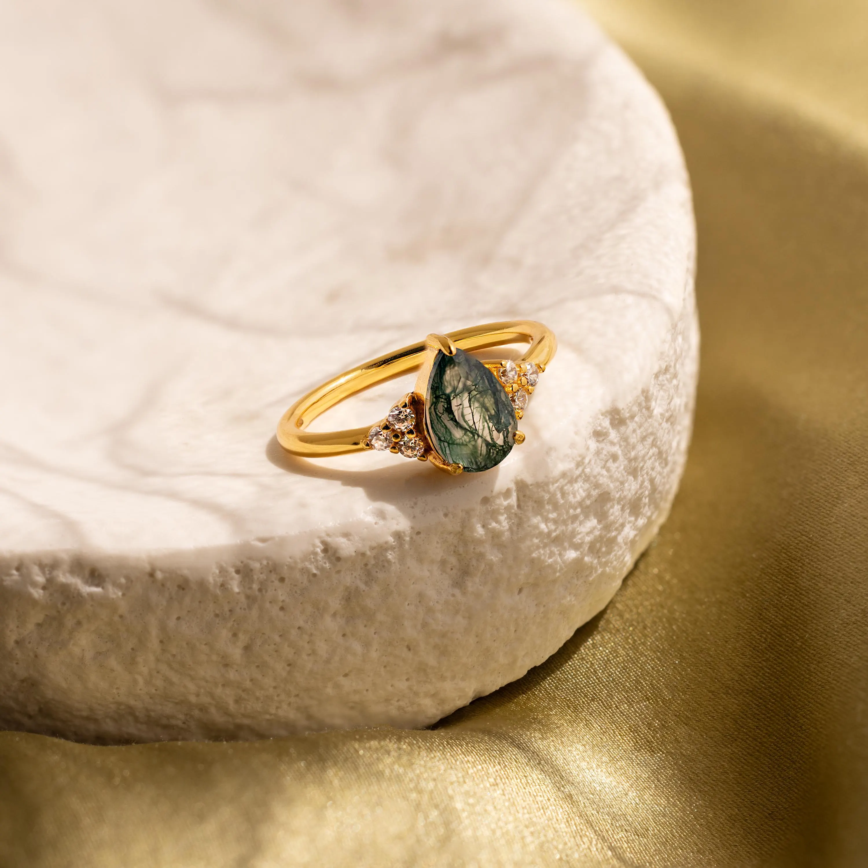 Agate Teardrop Ring - Image 7