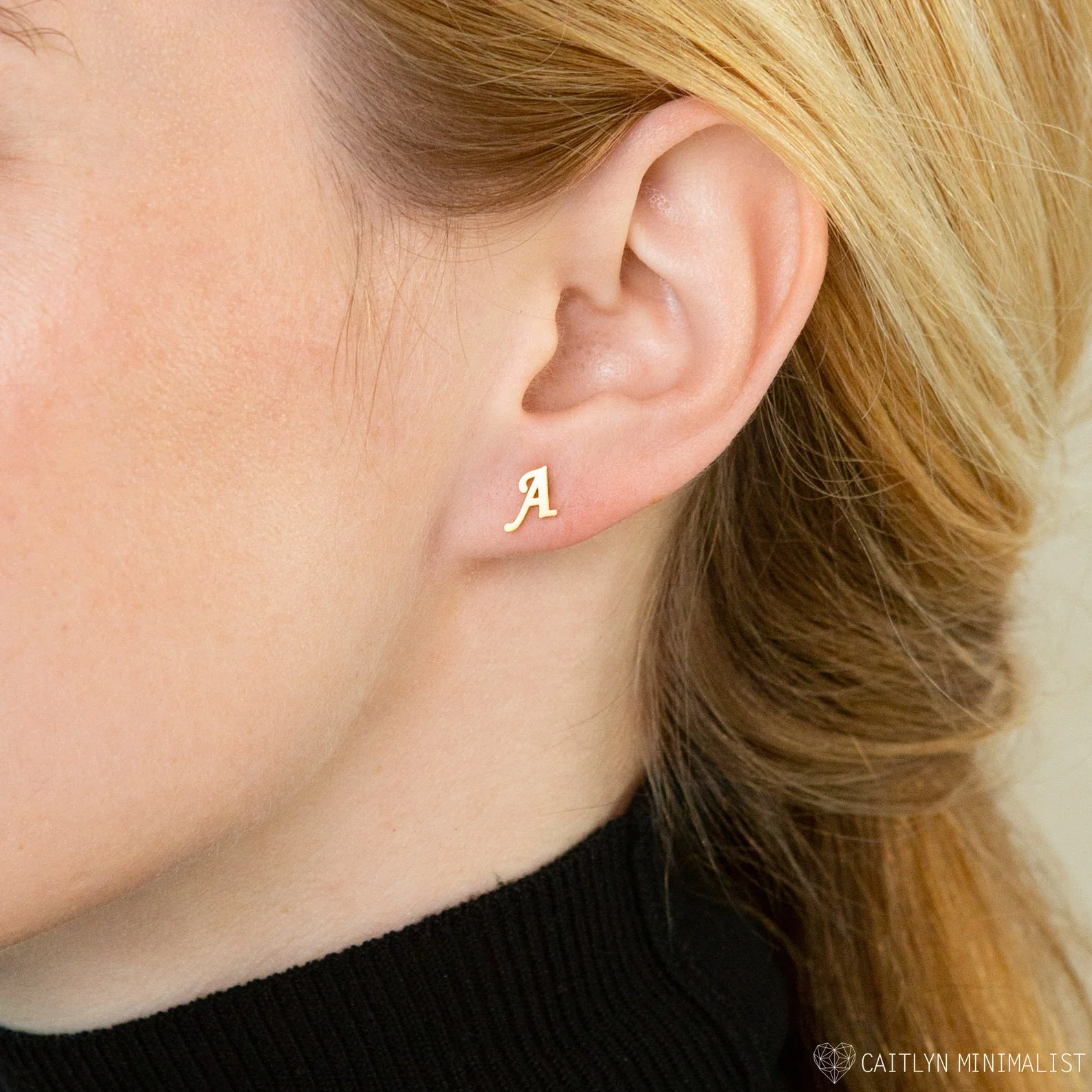 Alex Initial Studs - Image 4