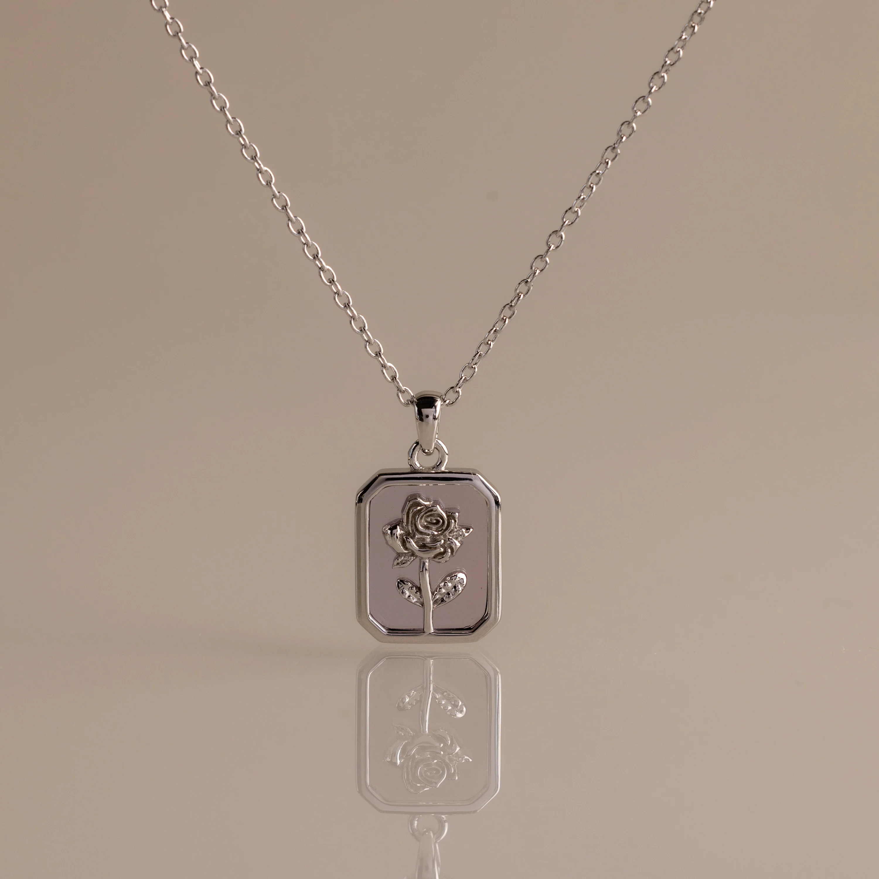 Alexandrite Birth Flower Charm Necklace - Image 3