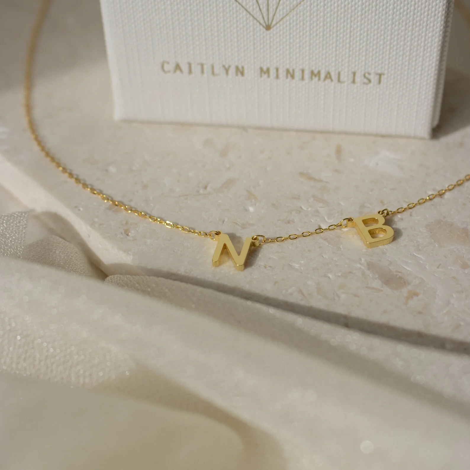 Alice Dainty Initial Necklace - Image 6