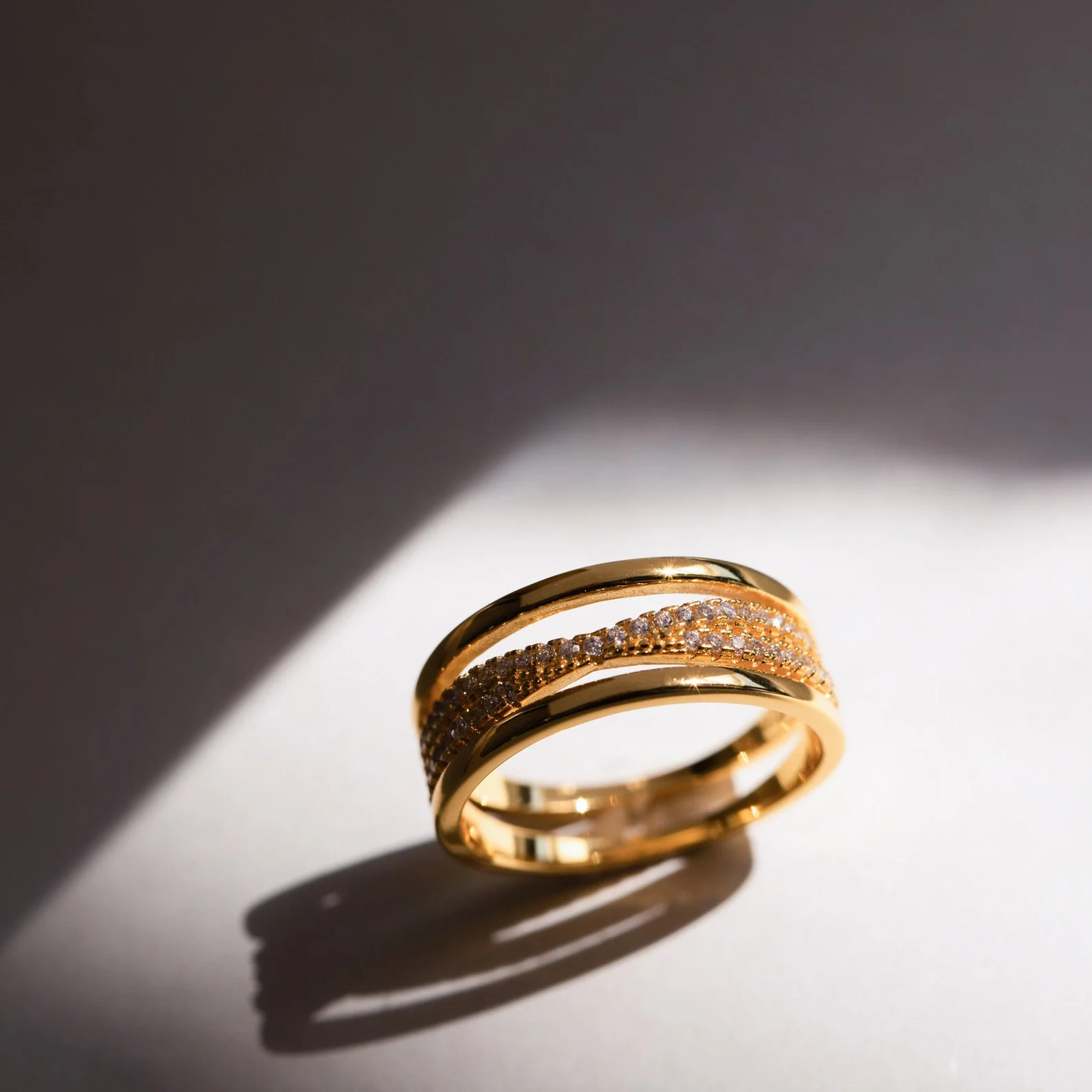 Amani Pave Twist Ring - Image 3
