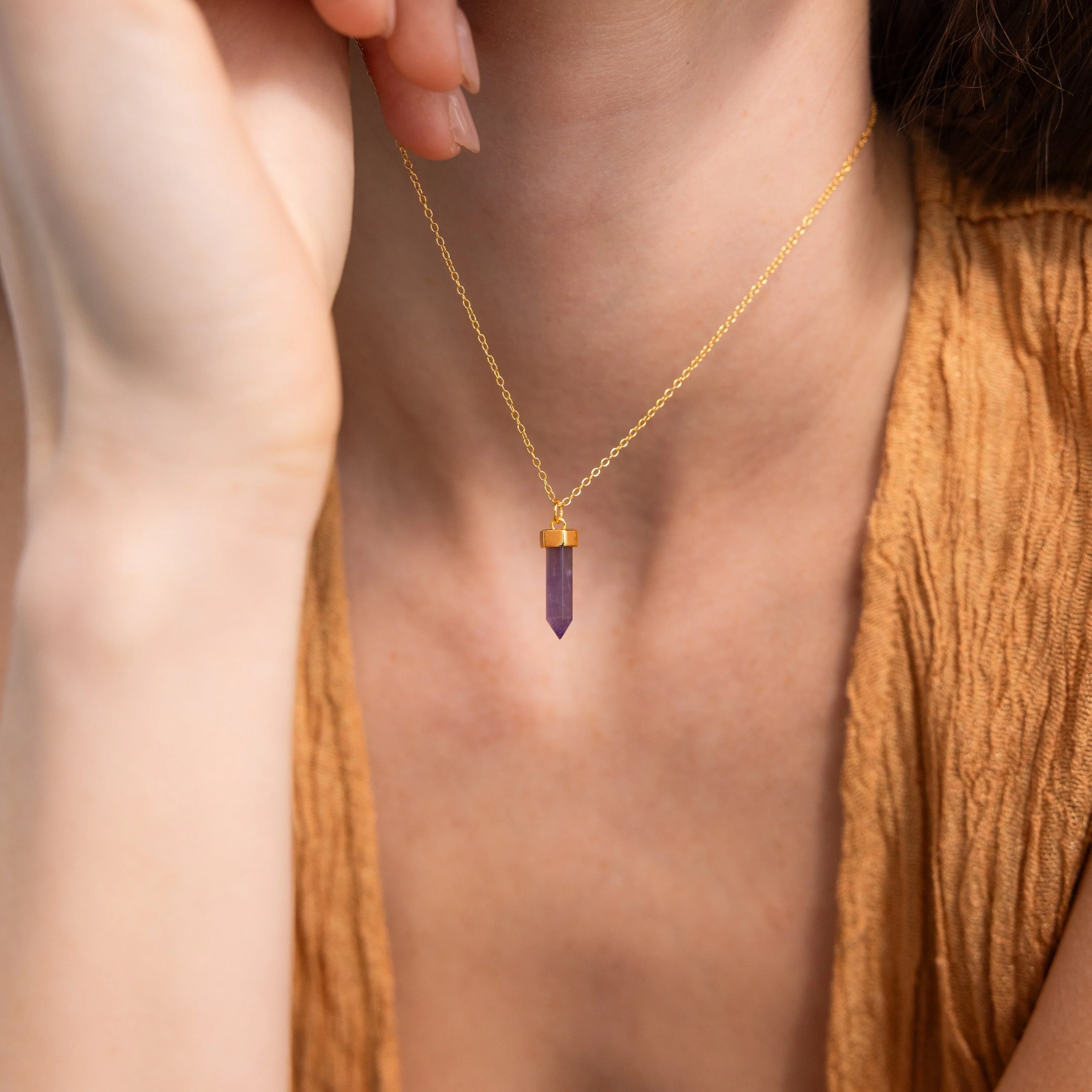 Amethyst Quartz Necklace - Image 2