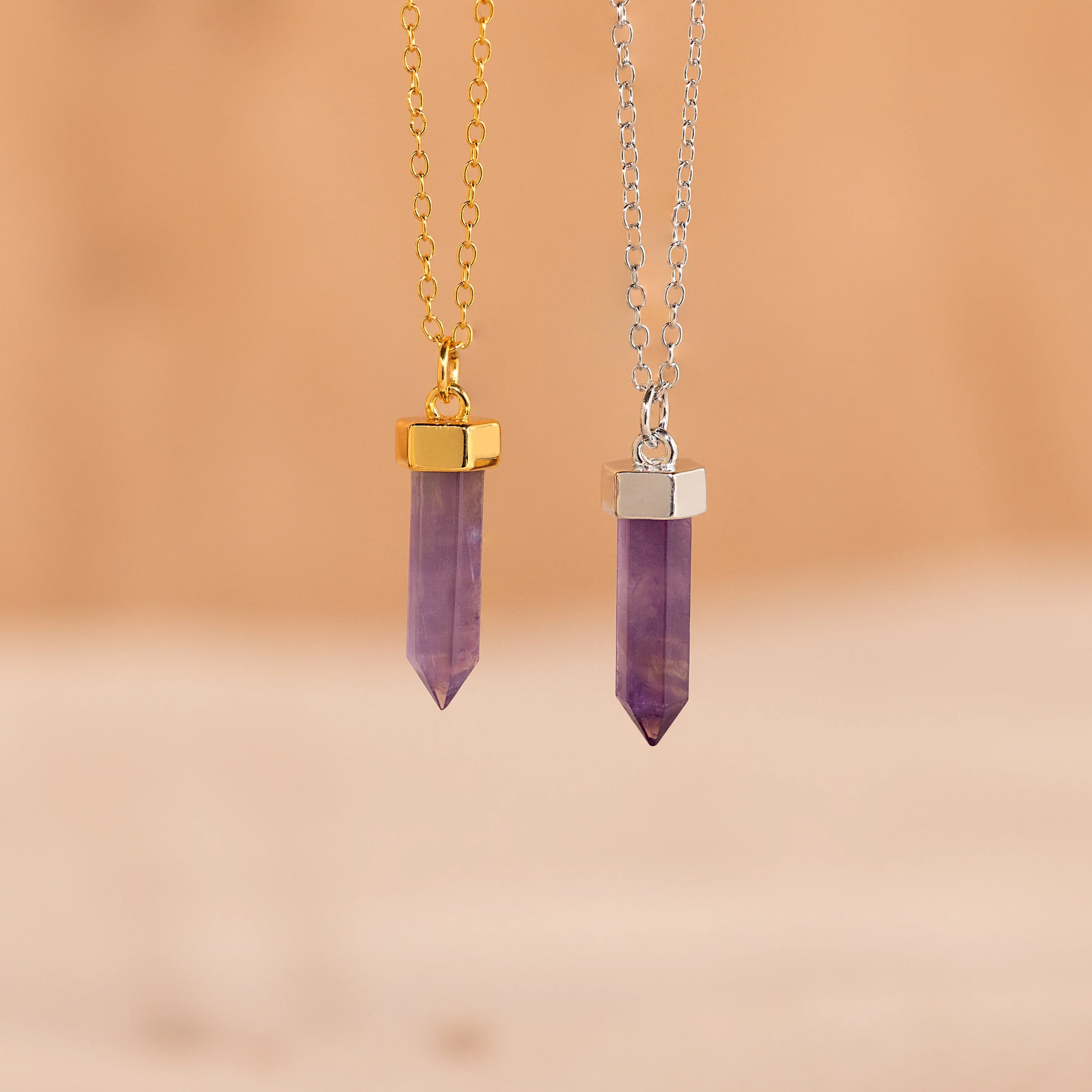 Amethyst Quartz Necklace - Image 3