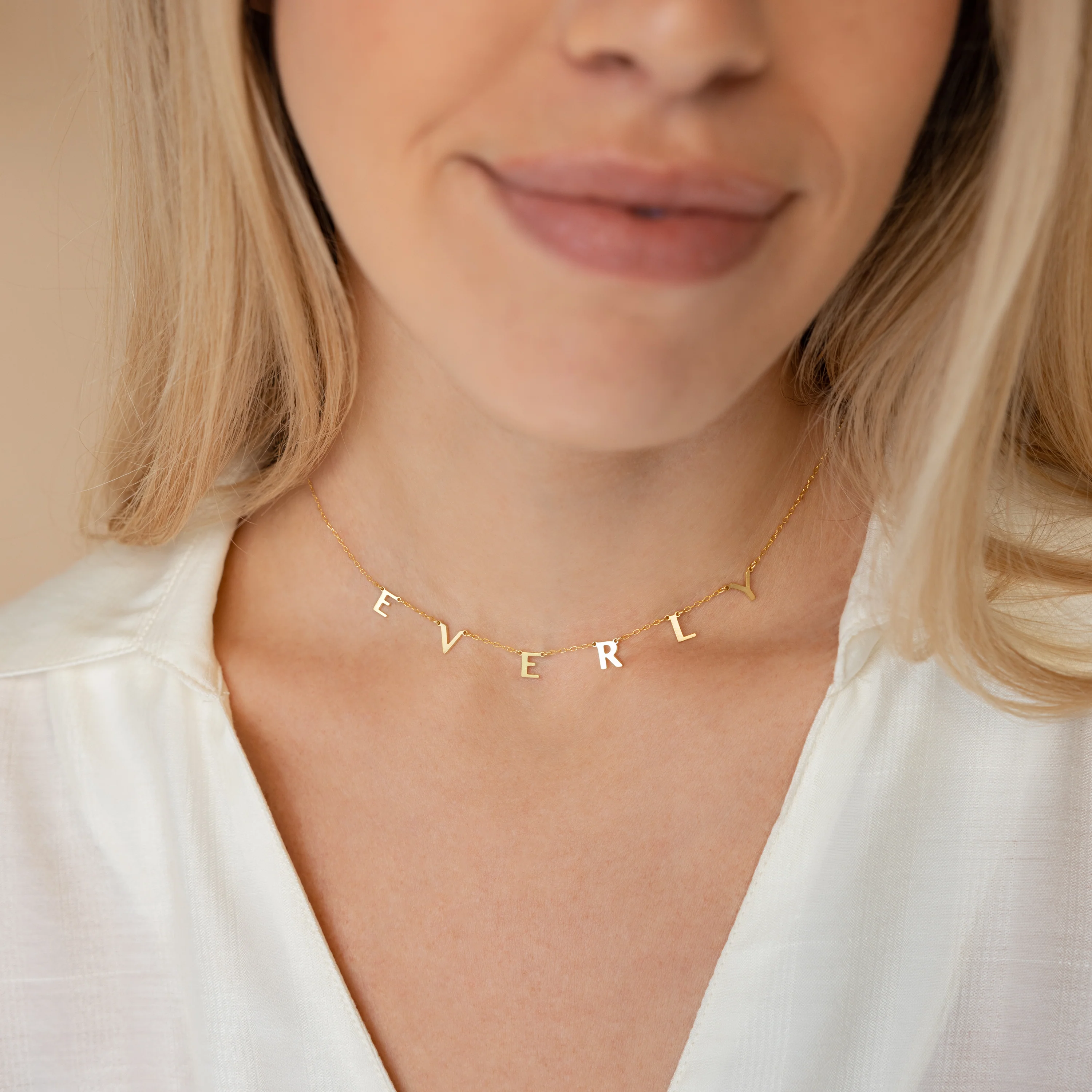 Apollo Letter Name Necklace - Image 3