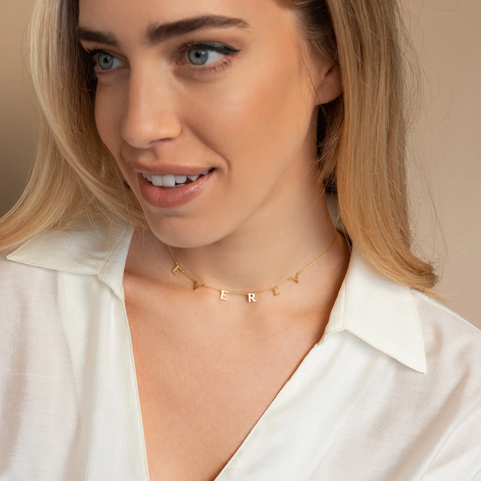 Apollo Letter Name Necklace - Image 4