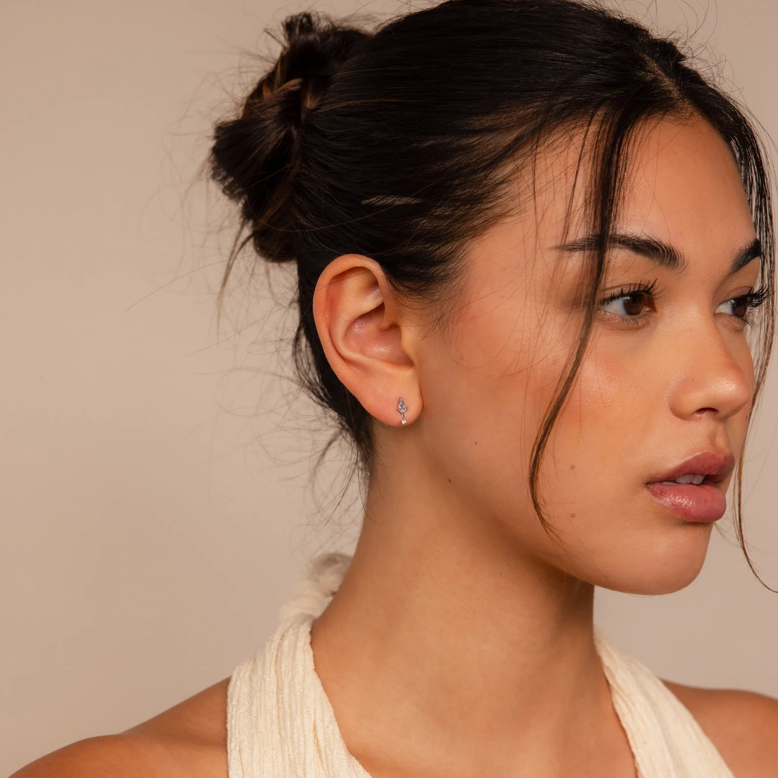 Aquamarine Kite Drop Earrings - Image 4