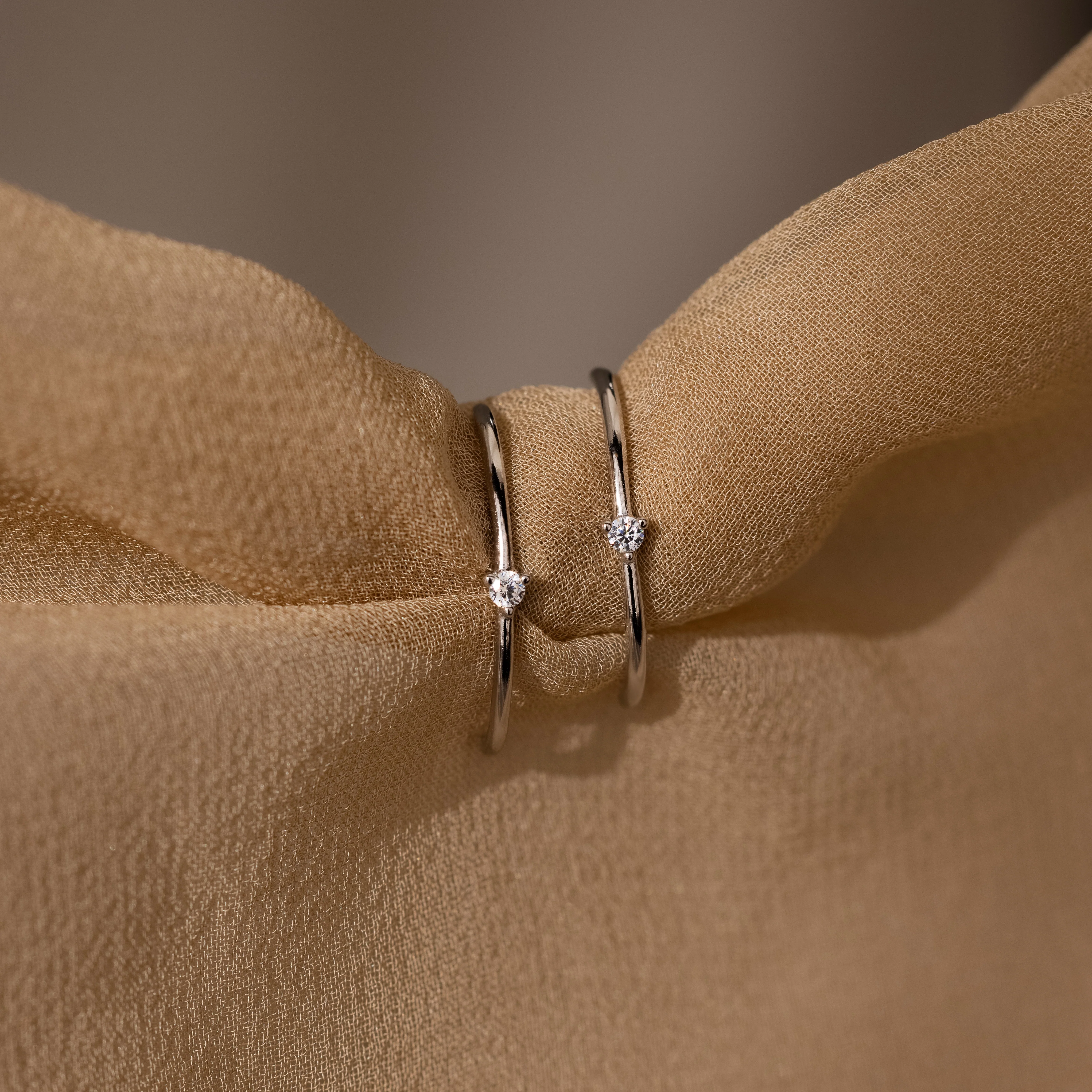 Arc Studs in Silver - Image 3