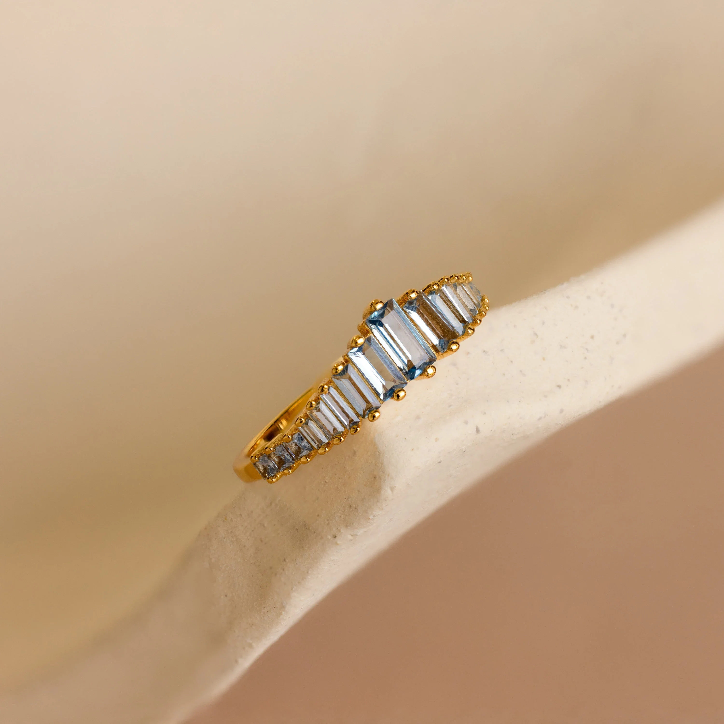 Art Deco Aquamarine Ring - Image 5