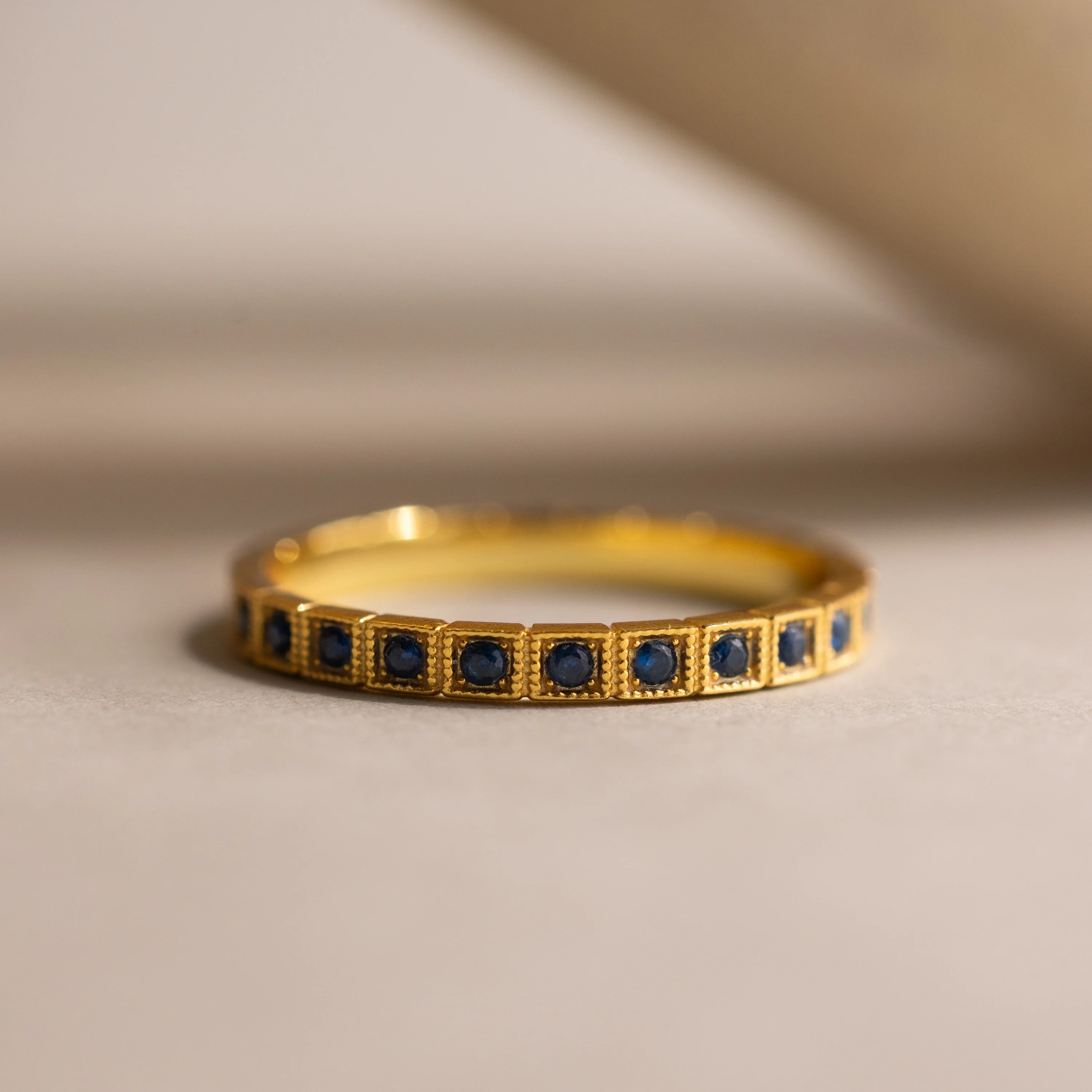 Art Deco Birthstone Eternity Ring - Image 14