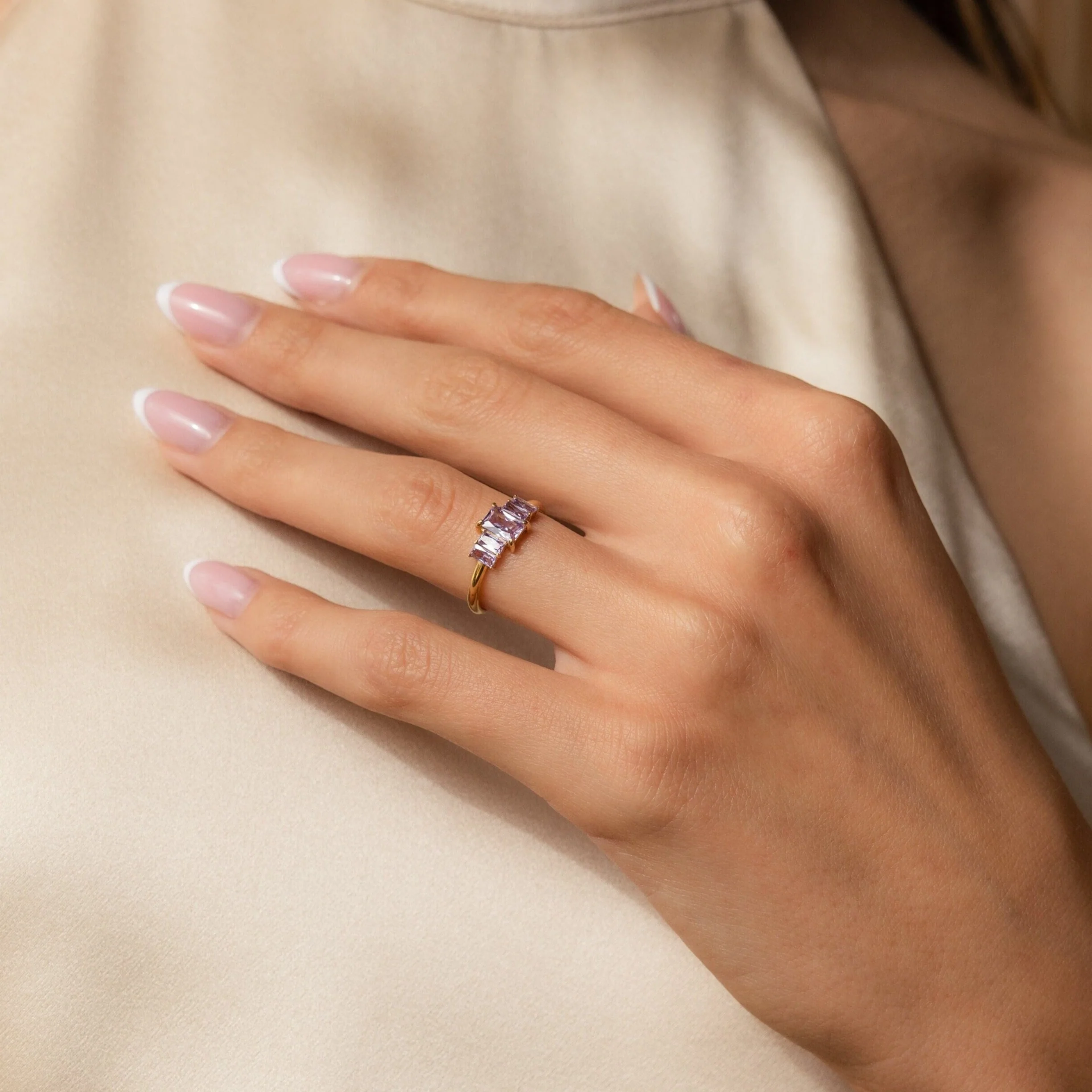 Art Deco Birthstone Ring - Image 2
