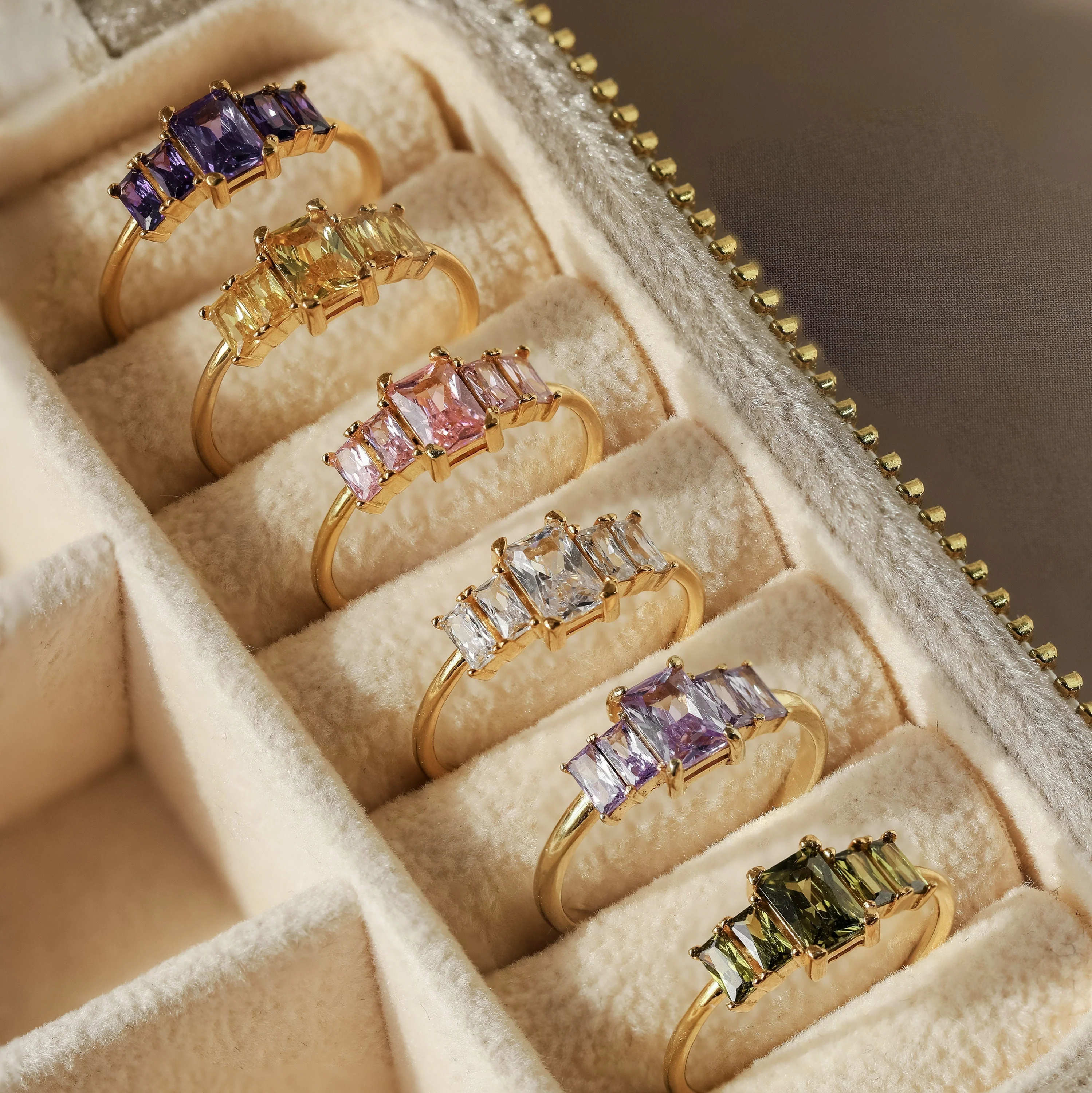 Art Deco Birthstone Ring - Image 7