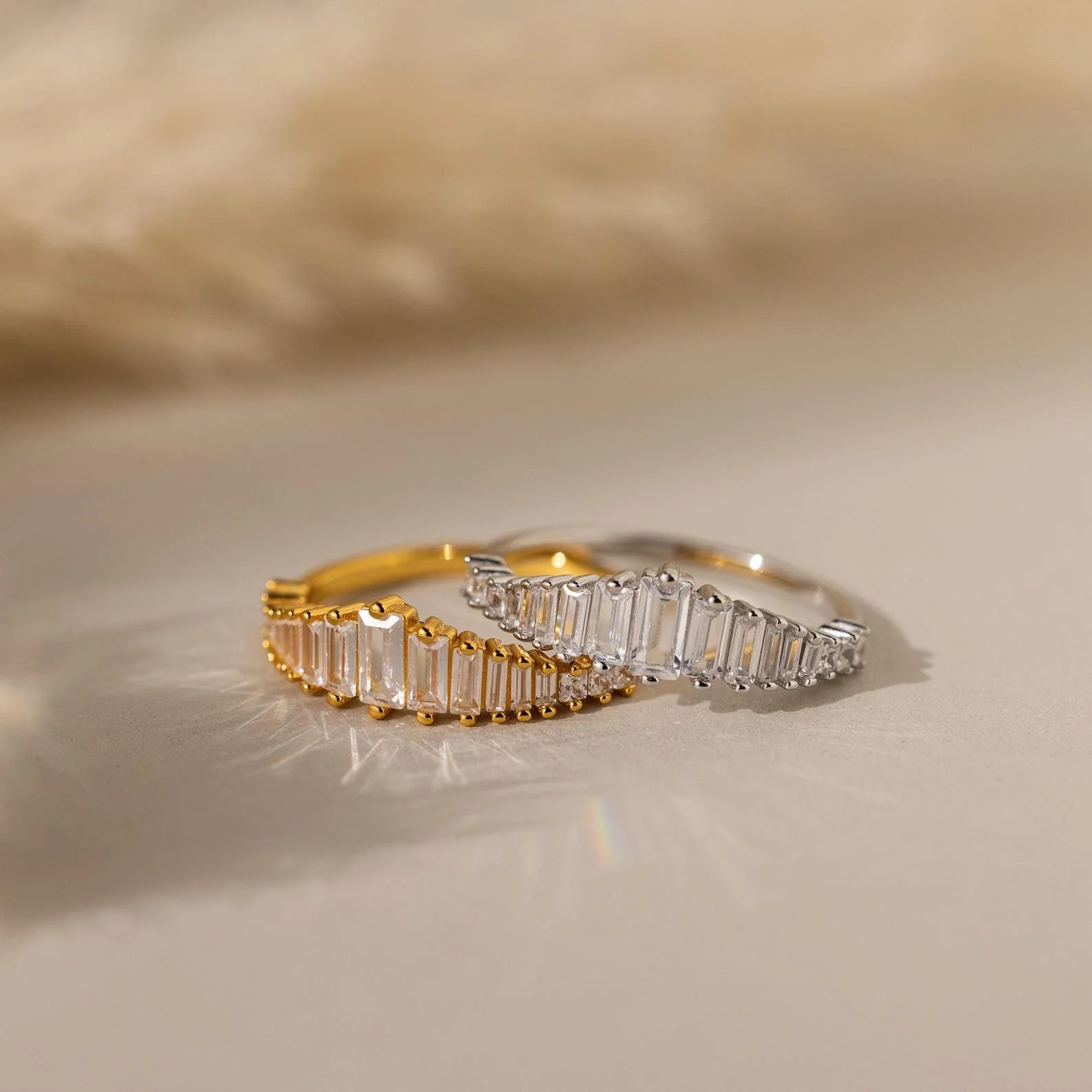 Art Deco Diamond Earrings & Ring Set - Image 5
