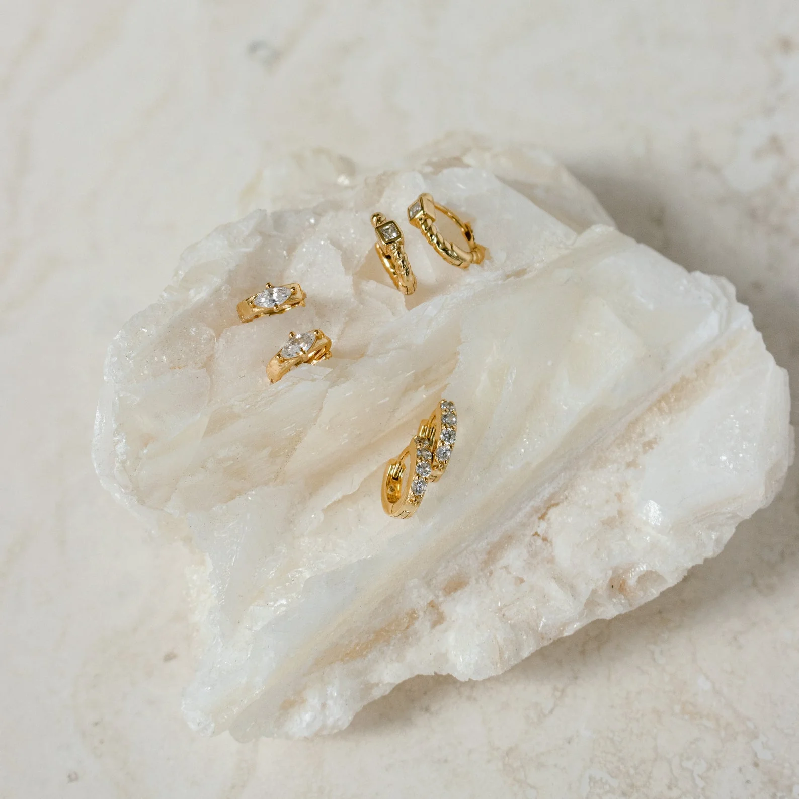 Aurora Huggies in 18K Gold - Image 5