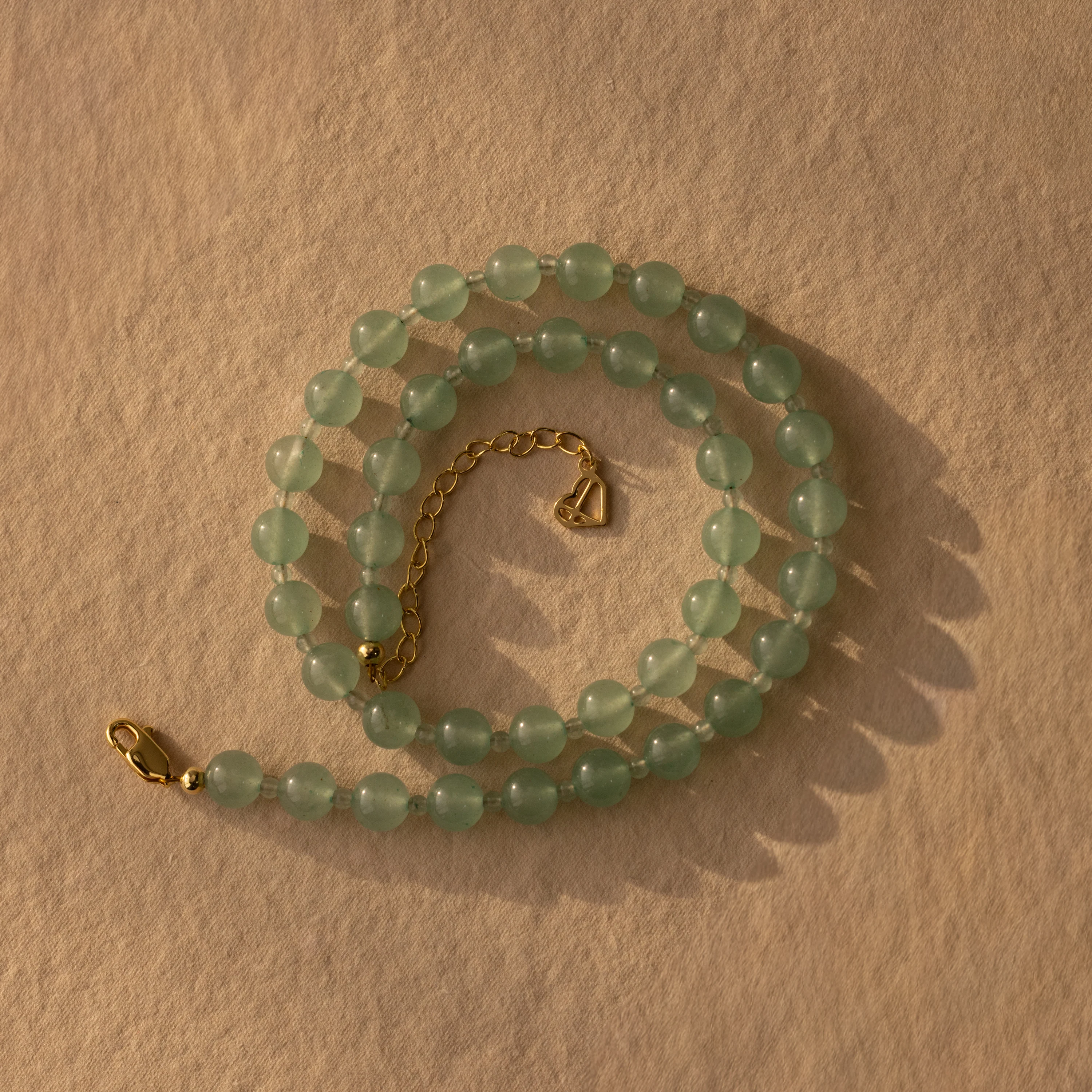 Aventurine Choker Necklace in 18K Gold - Image 7