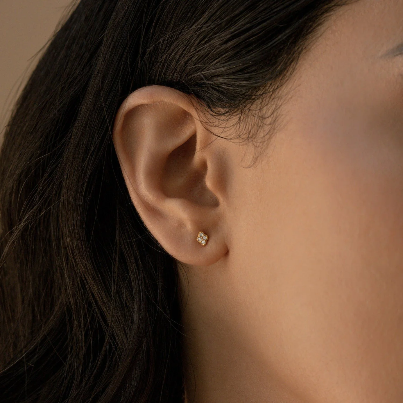 Avery Geometric Diamond Studs - Image 3
