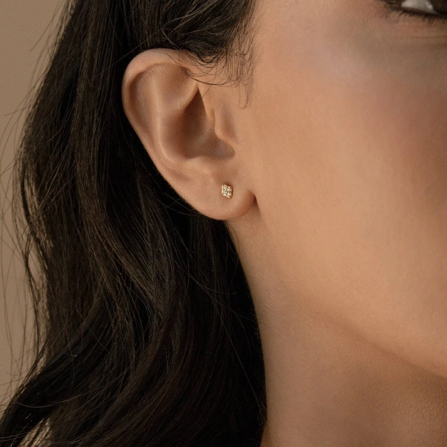 Avery Geometric Diamond Studs - Image 5