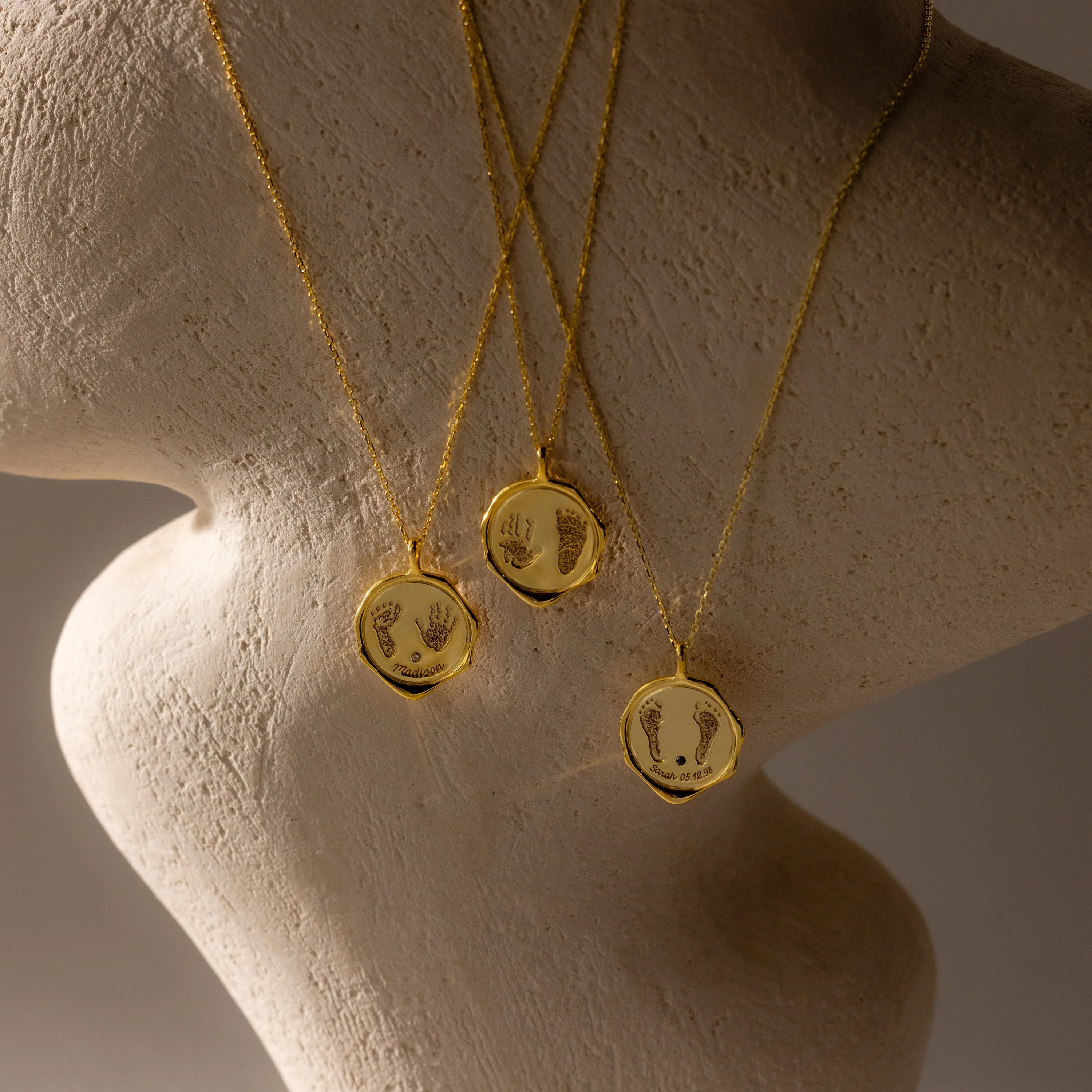 Baby Hand & Footprint Necklace - Image 6