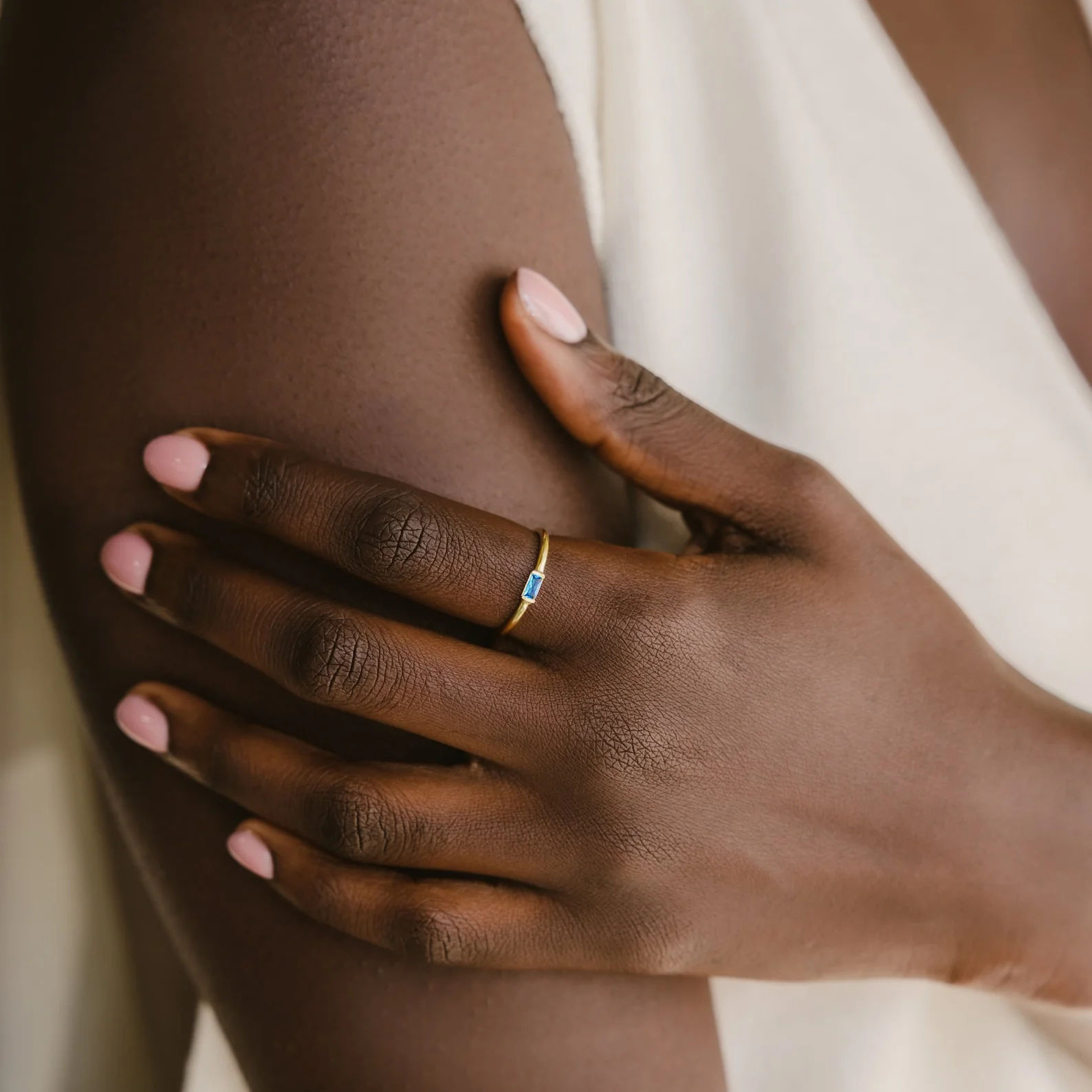 Baguette Birthstone Ring - Image 2