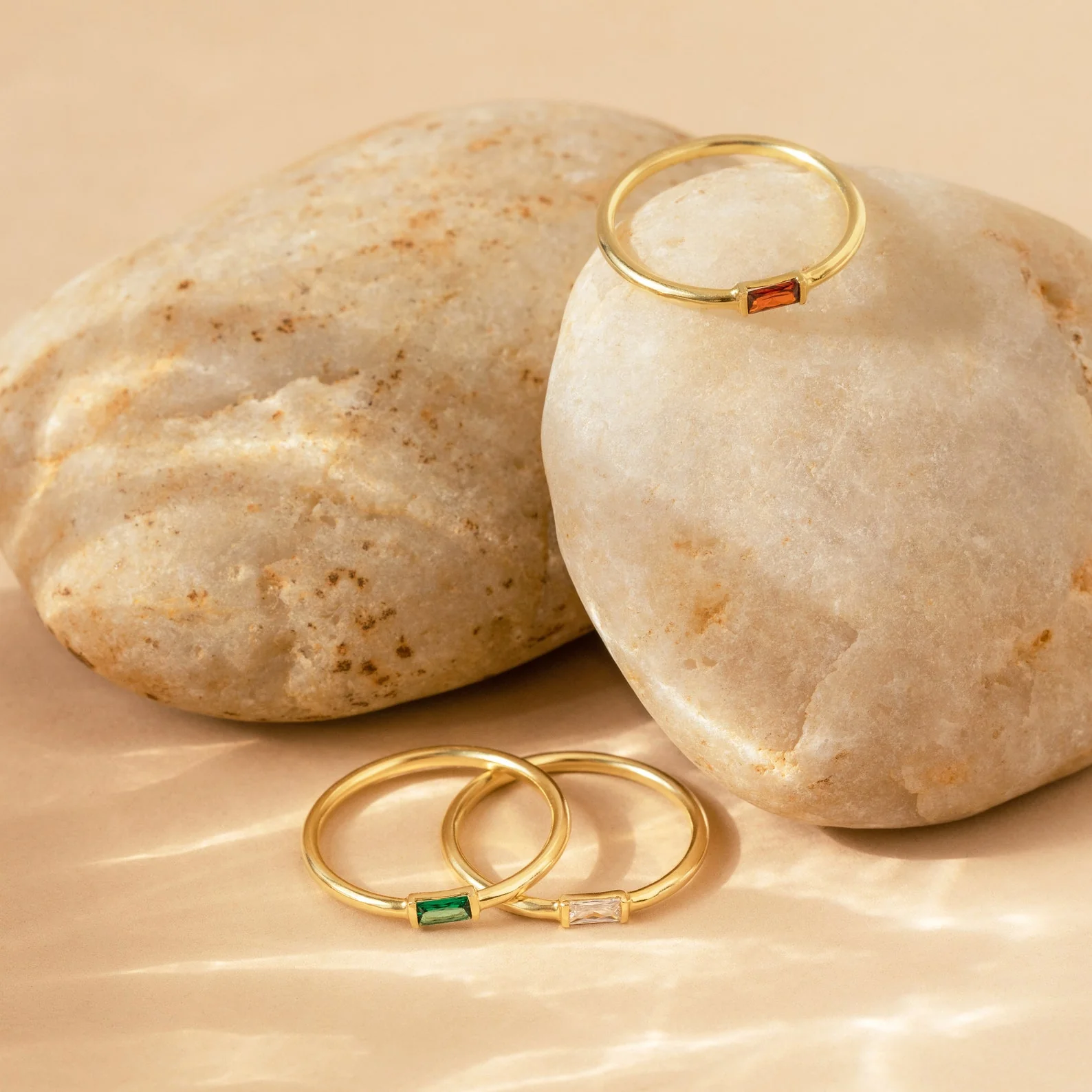 Baguette Birthstone Ring - Image 5