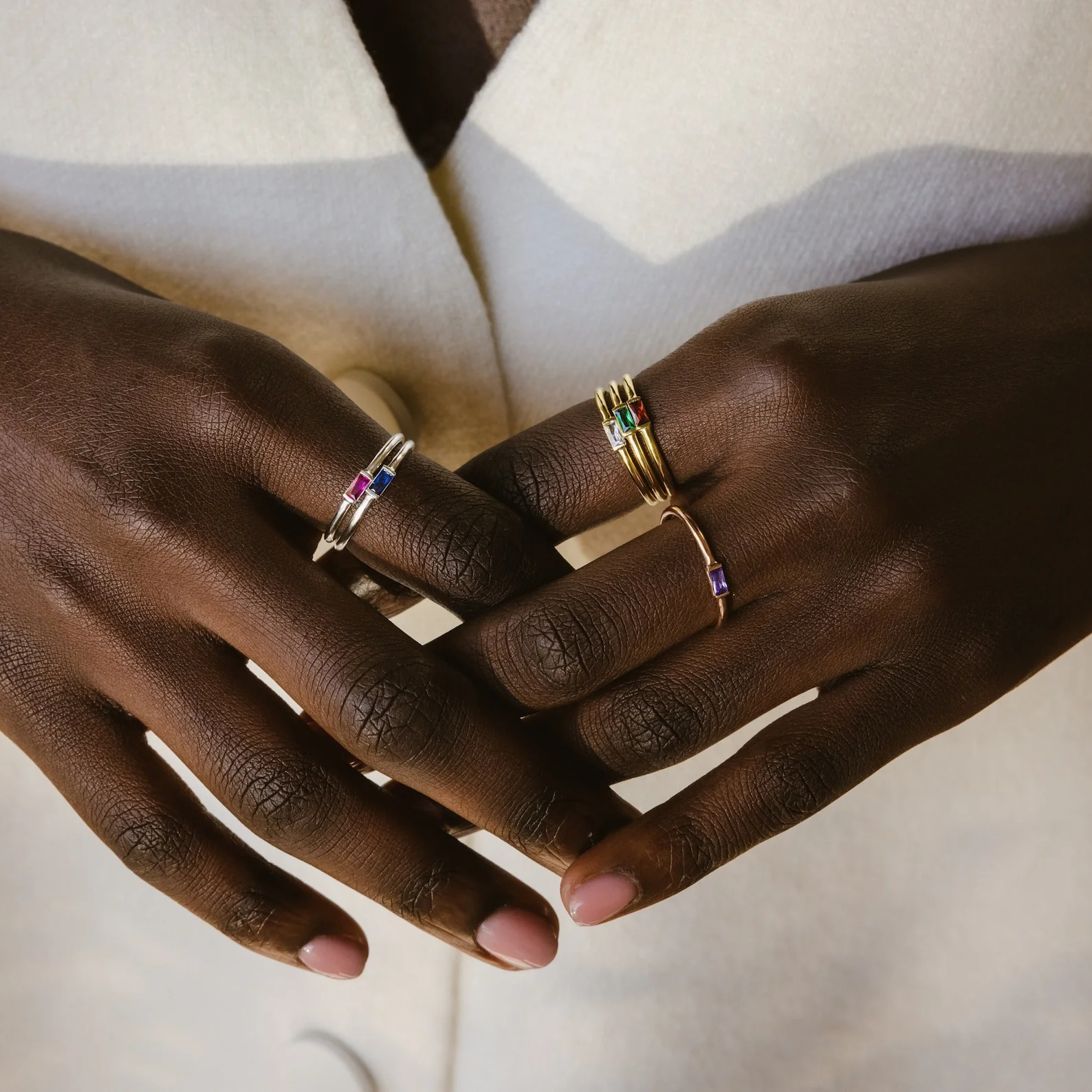 Baguette Birthstone Ring - Image 8
