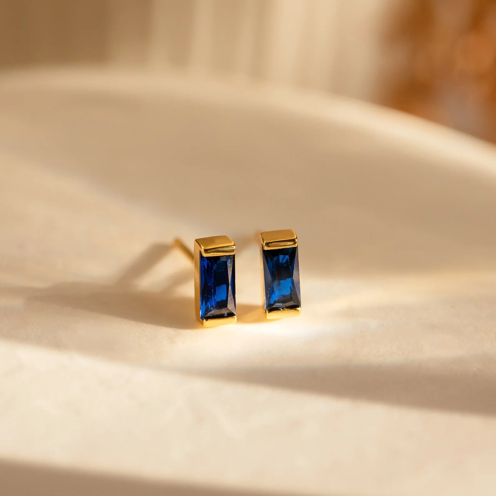 Baguette Birthstone Studs - Image 8