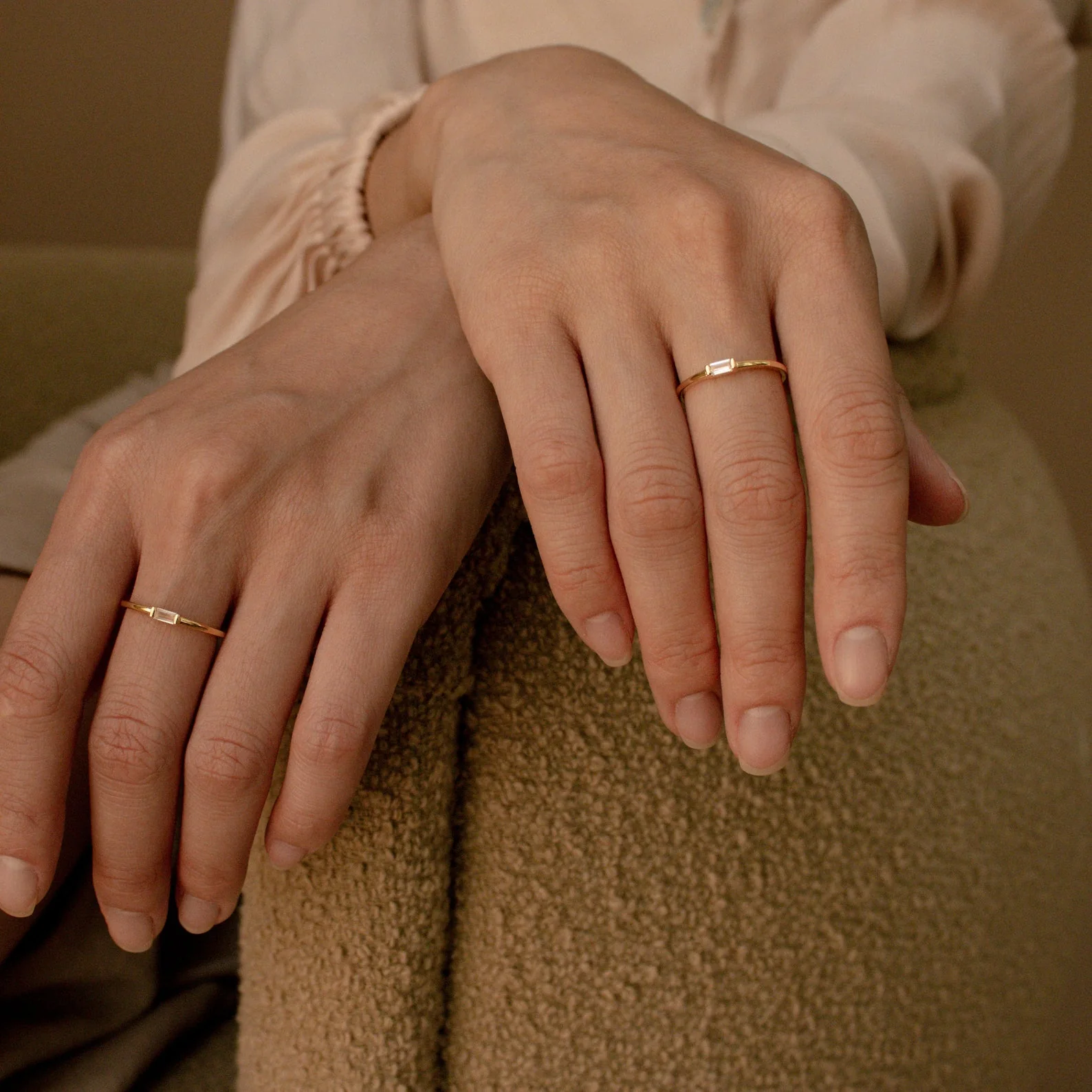 Baguette Diamond Ring in 18K Gold - Image 4