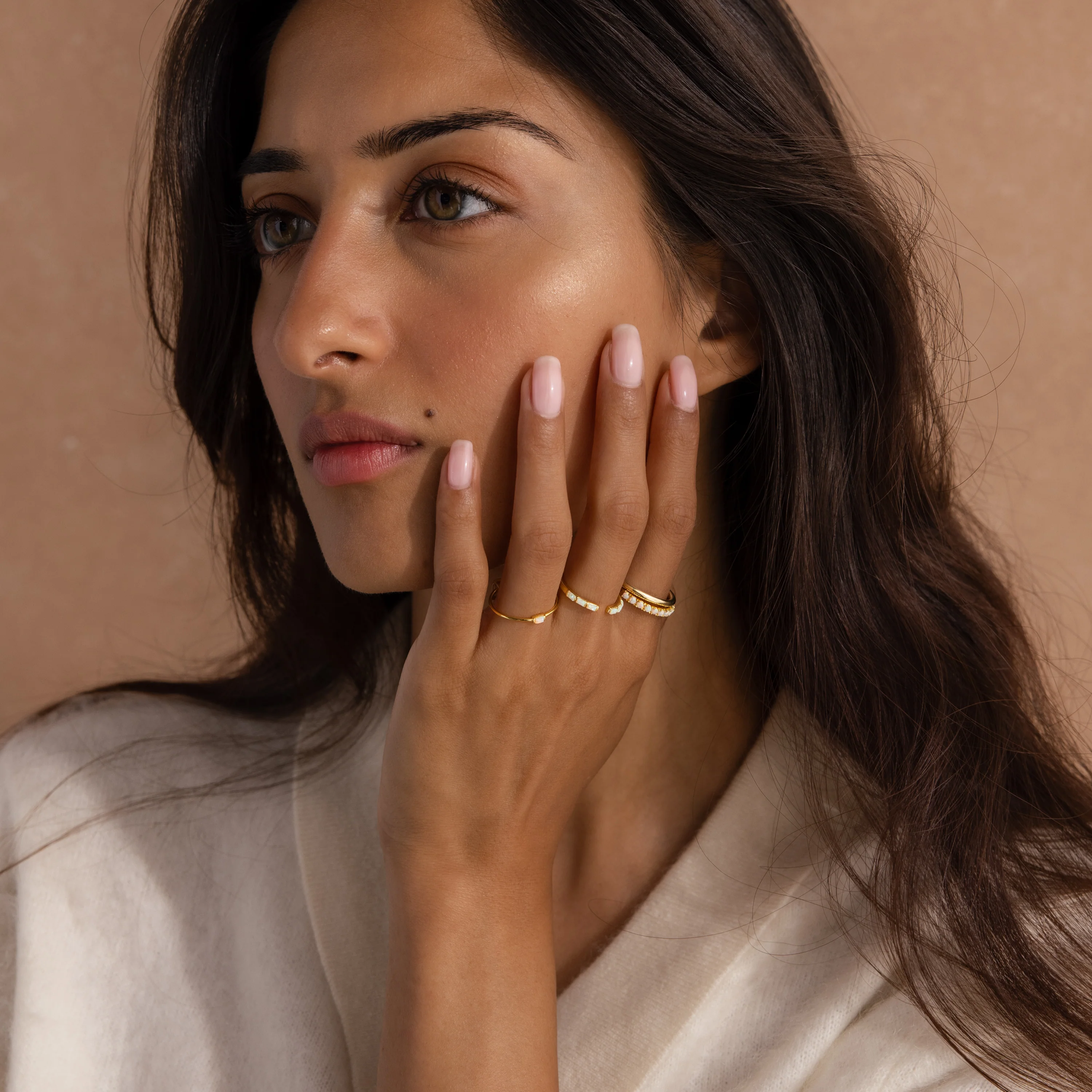 Baguette Opal Ring Set - Image 8