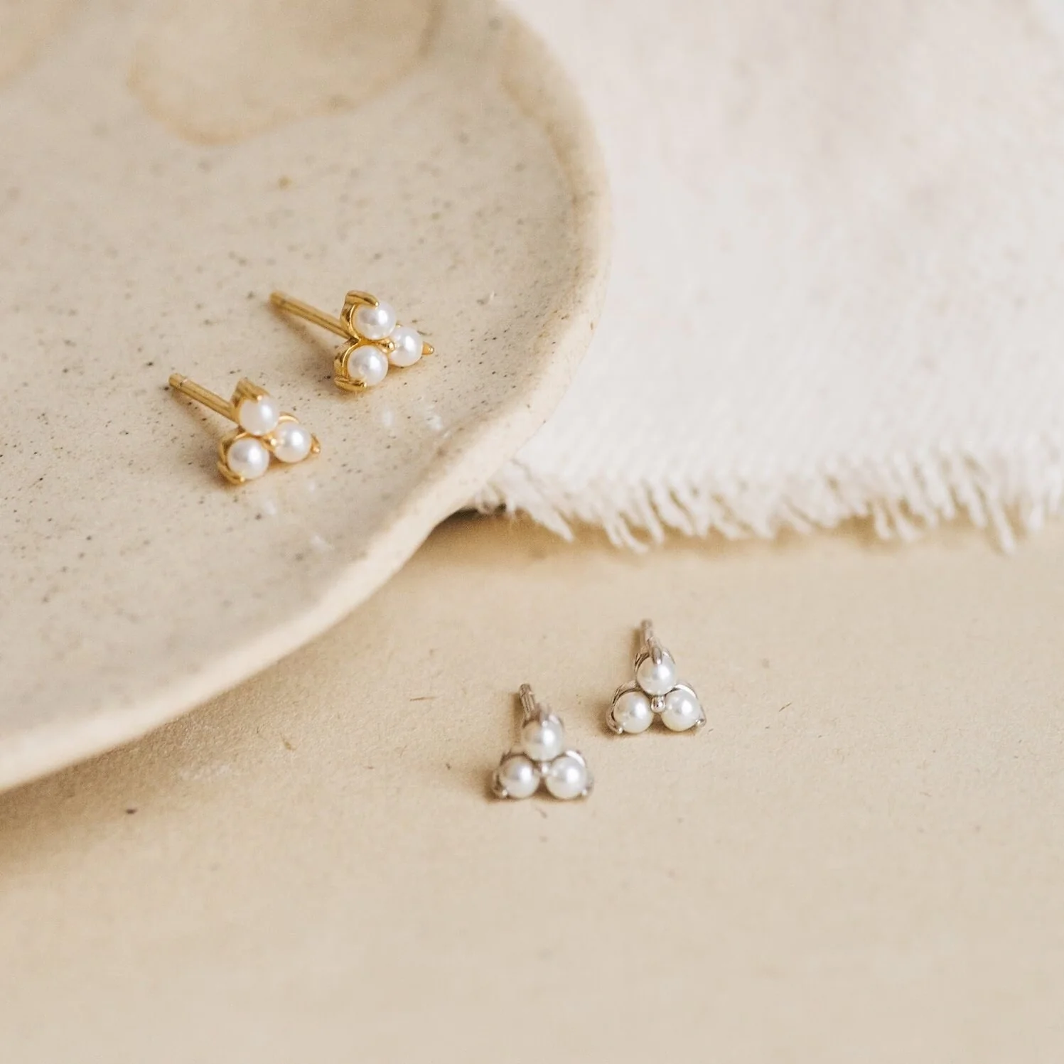Baroque Pearl Earrings Set - Image 7