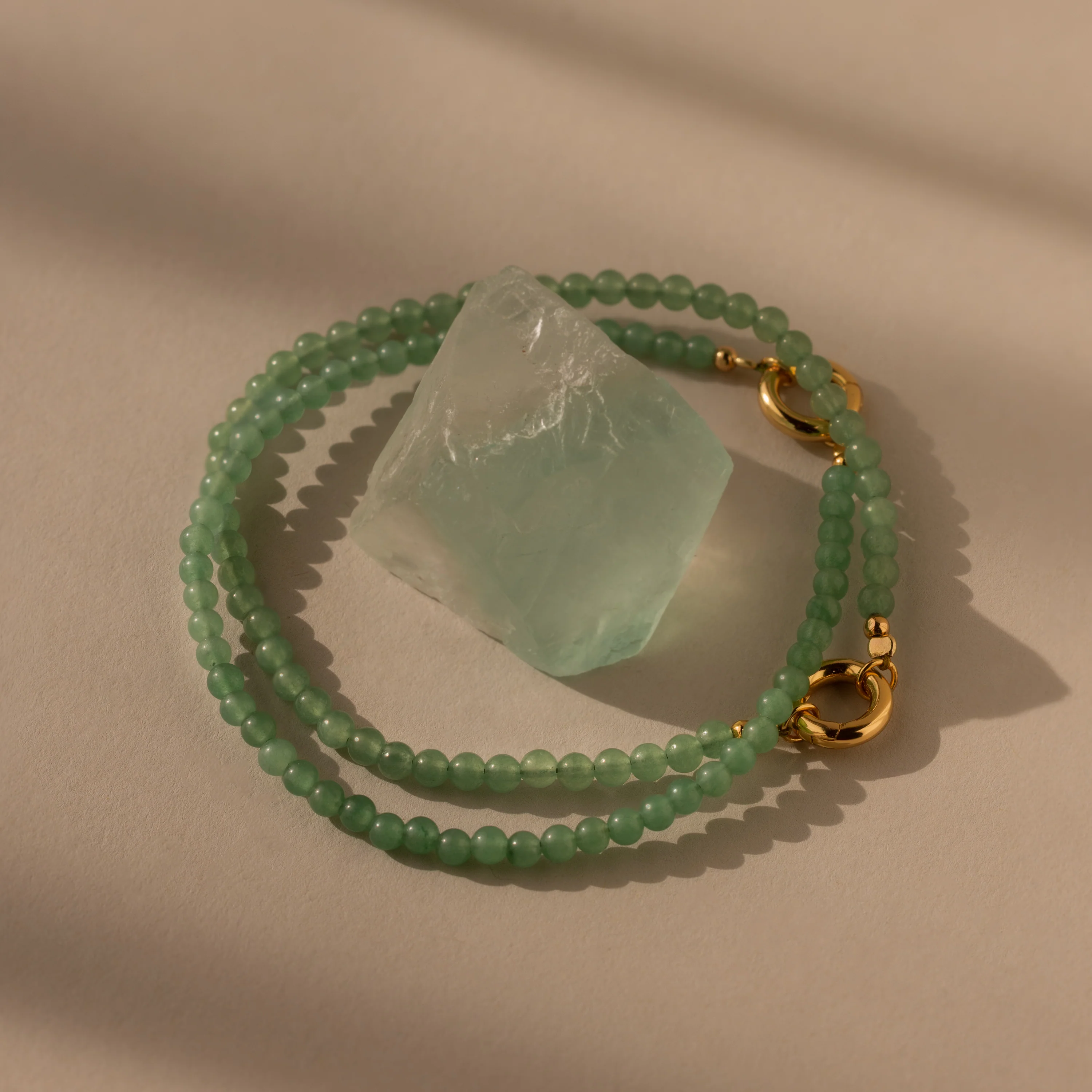 Beaded Jade Charm Bracelet - Image 3