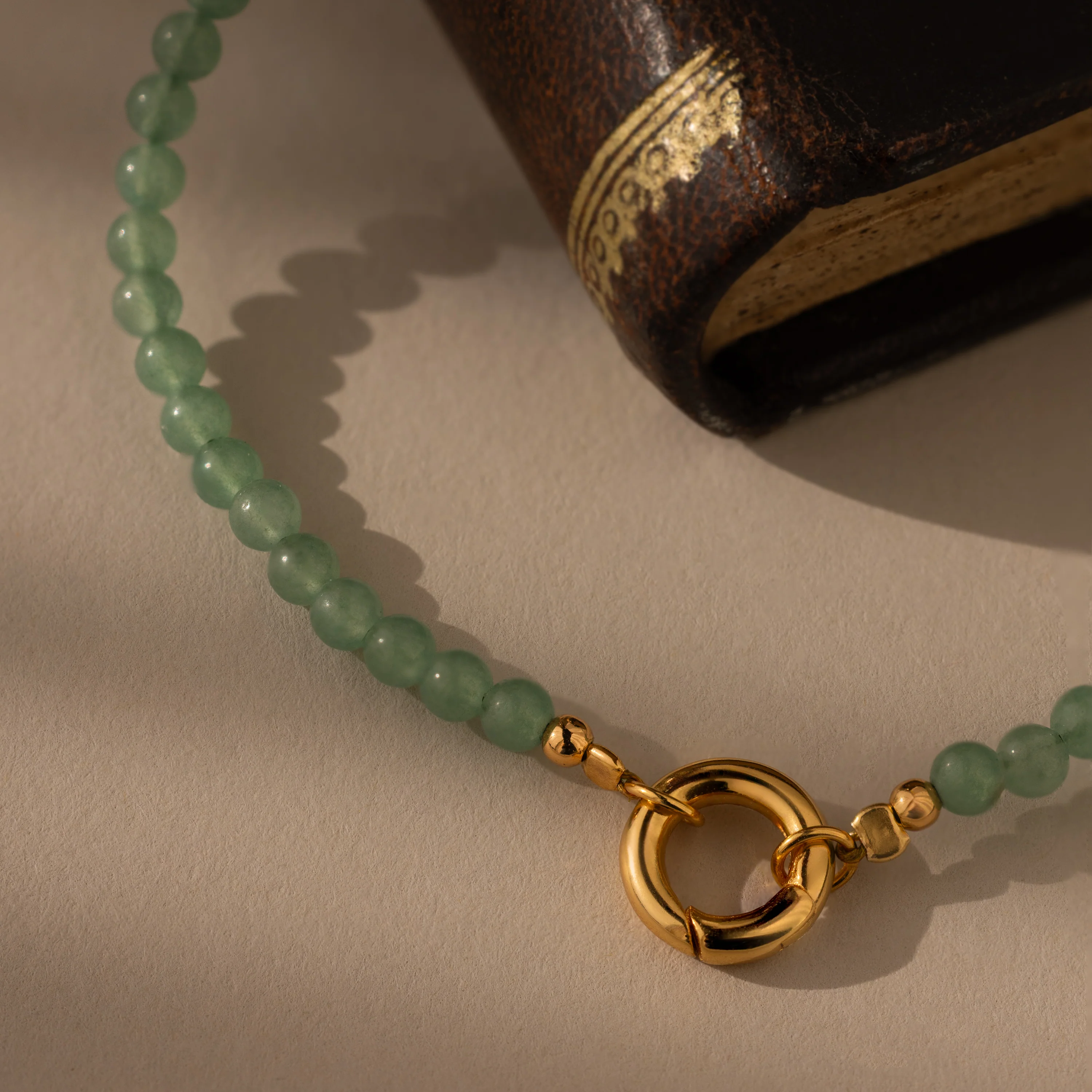 Beaded Jade Charm Bracelet - Image 7