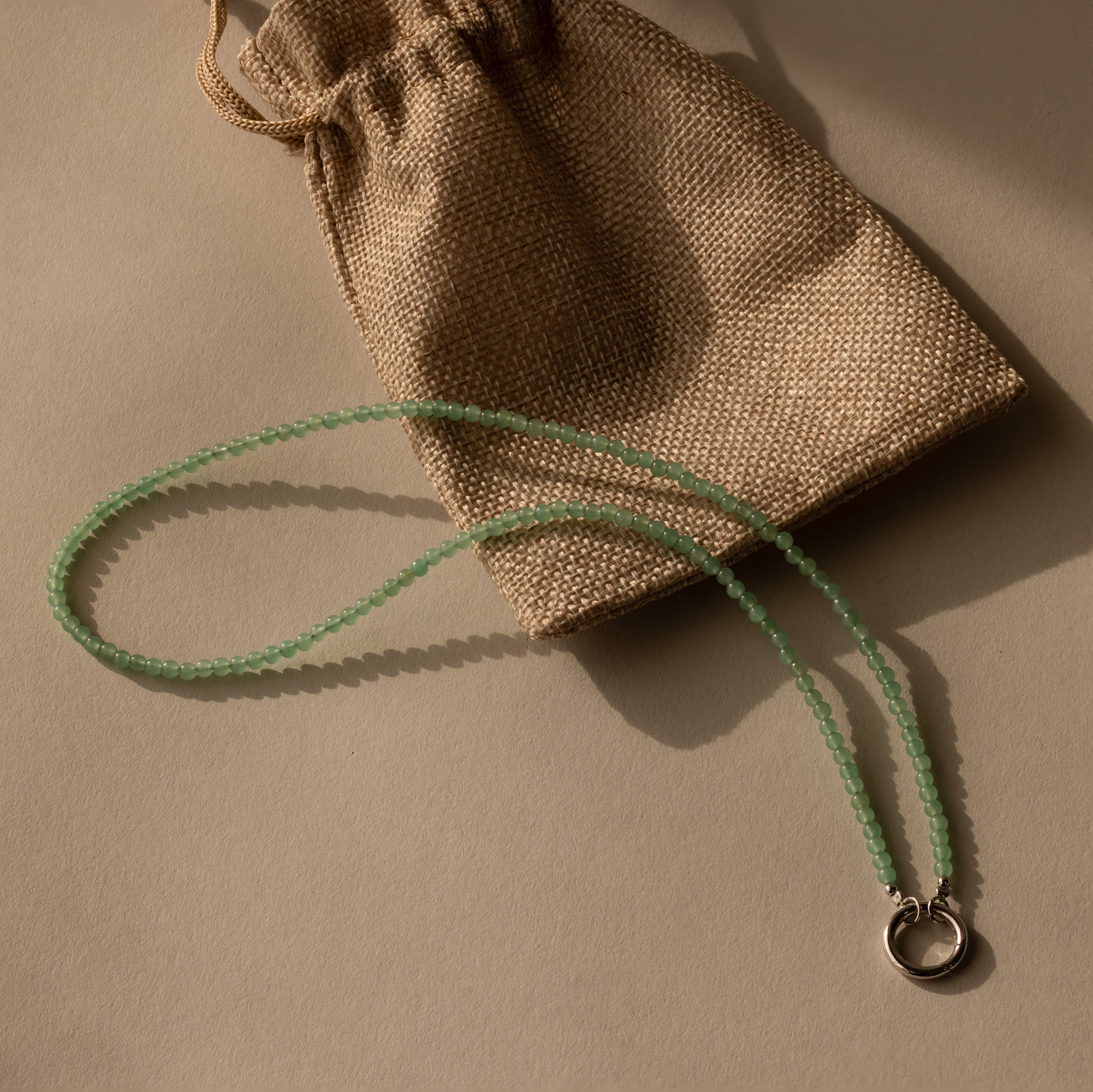 Beaded Jade Charm Necklace - Image 6