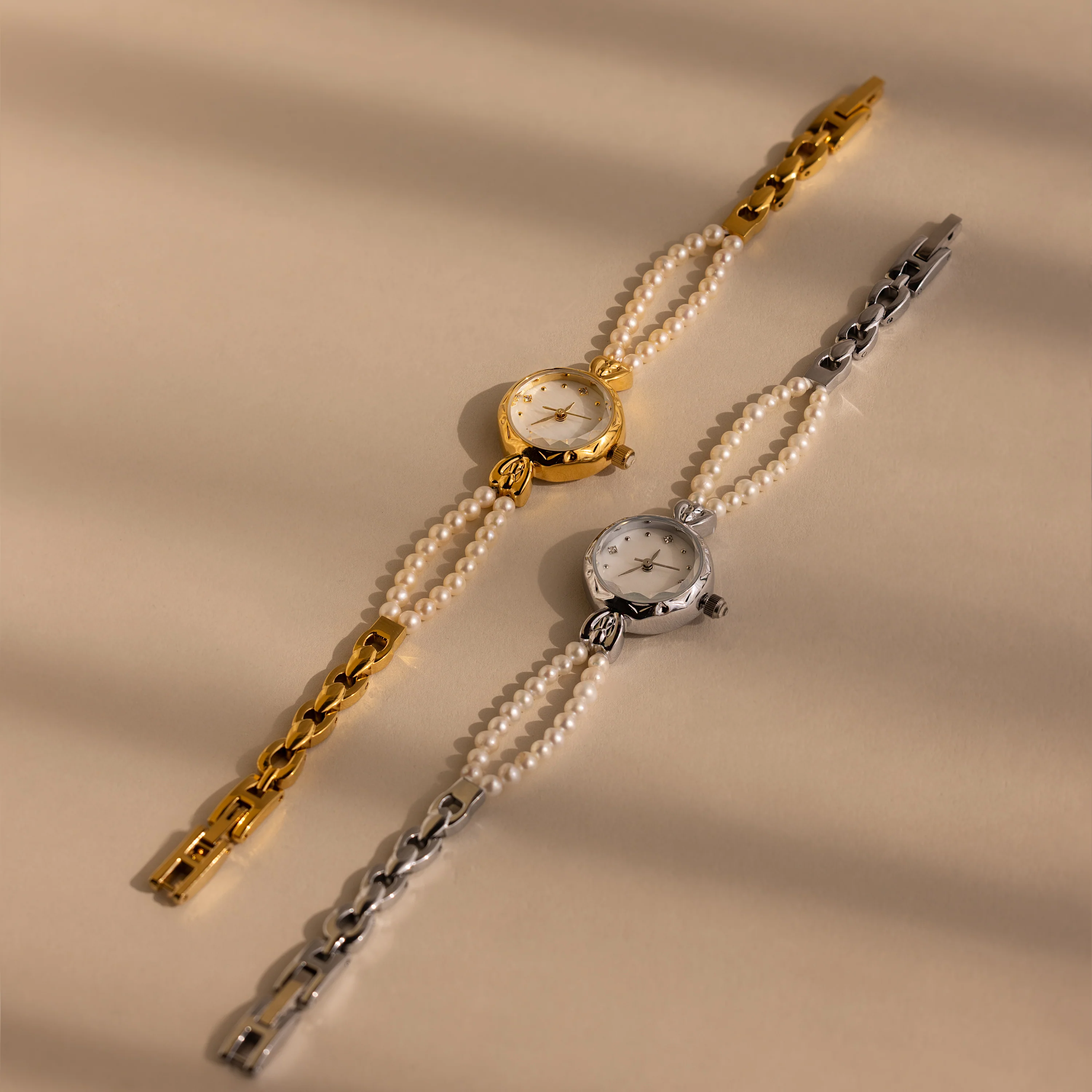 Beaded Pearl Timepiece - Image 6