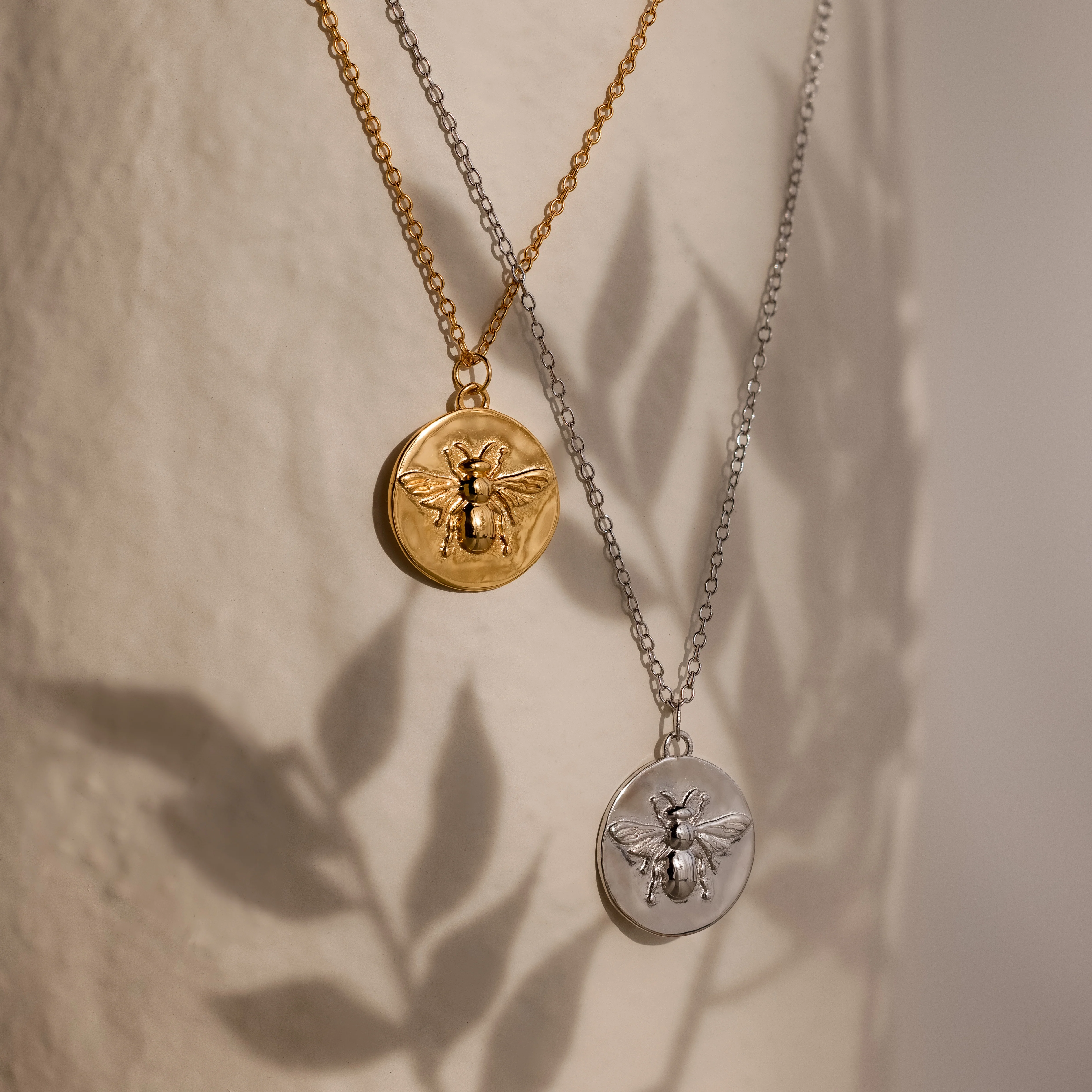 Bee Coin Necklace