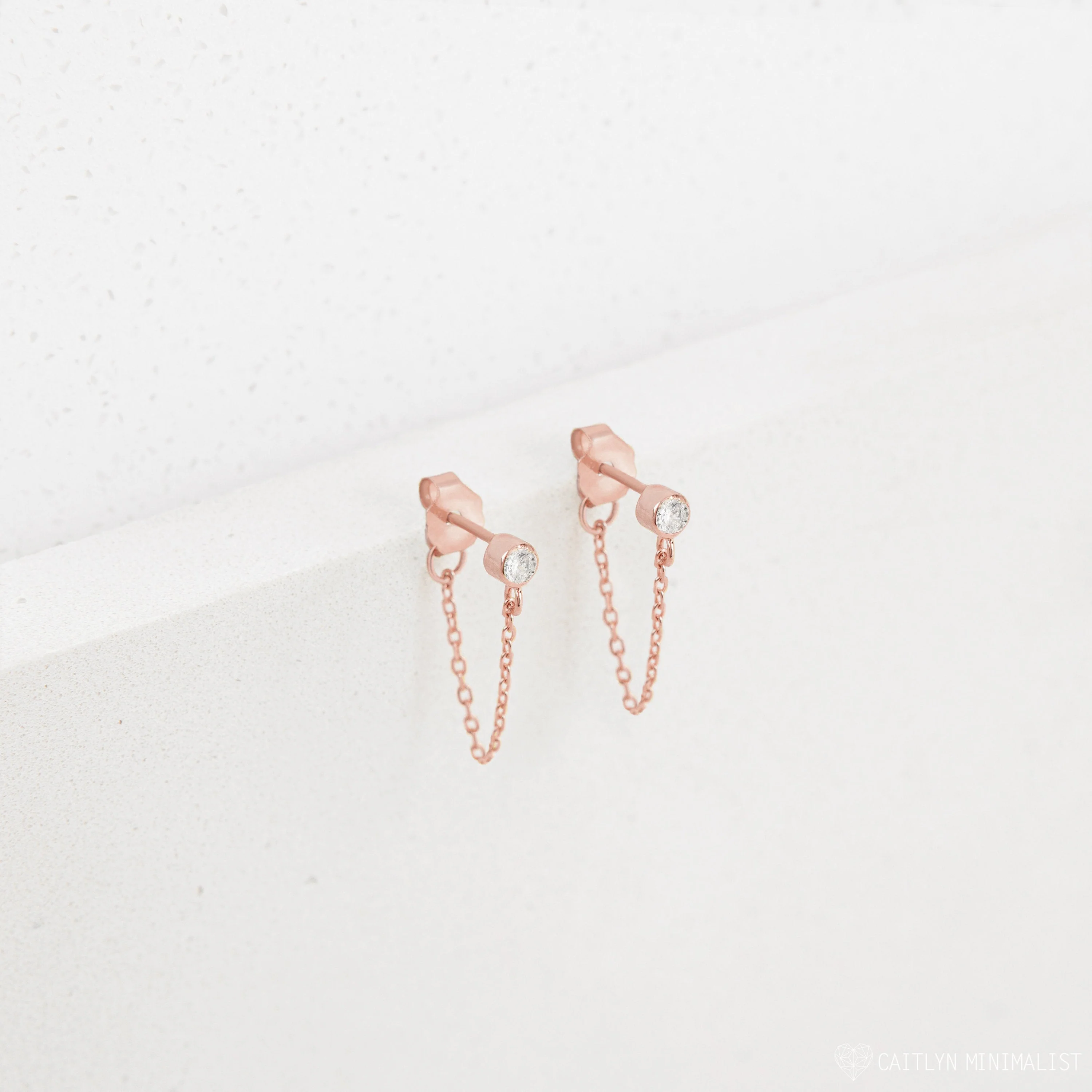 Birthstone Chain Studs - Image 5