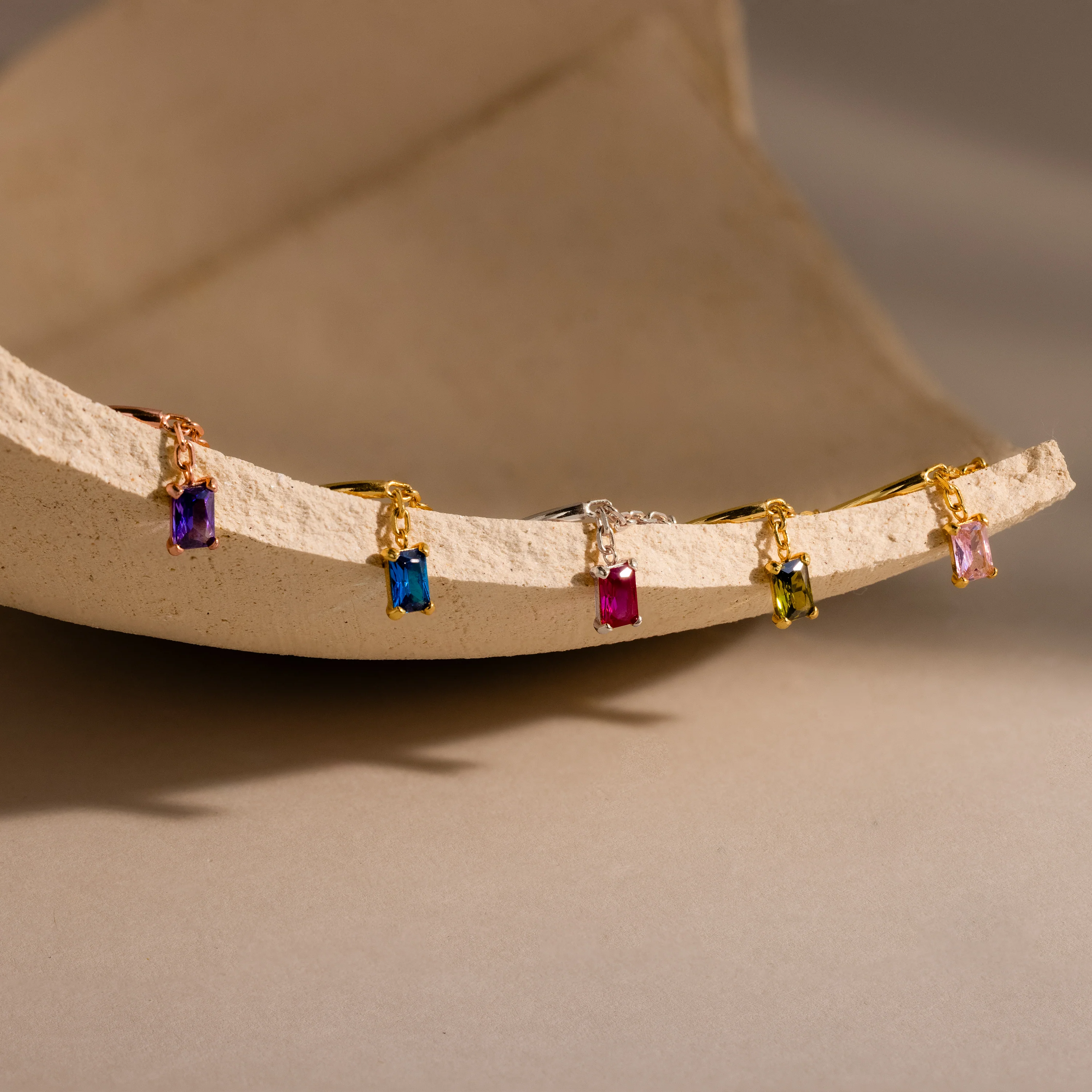 Birthstone Drop Chain Ring - Image 16