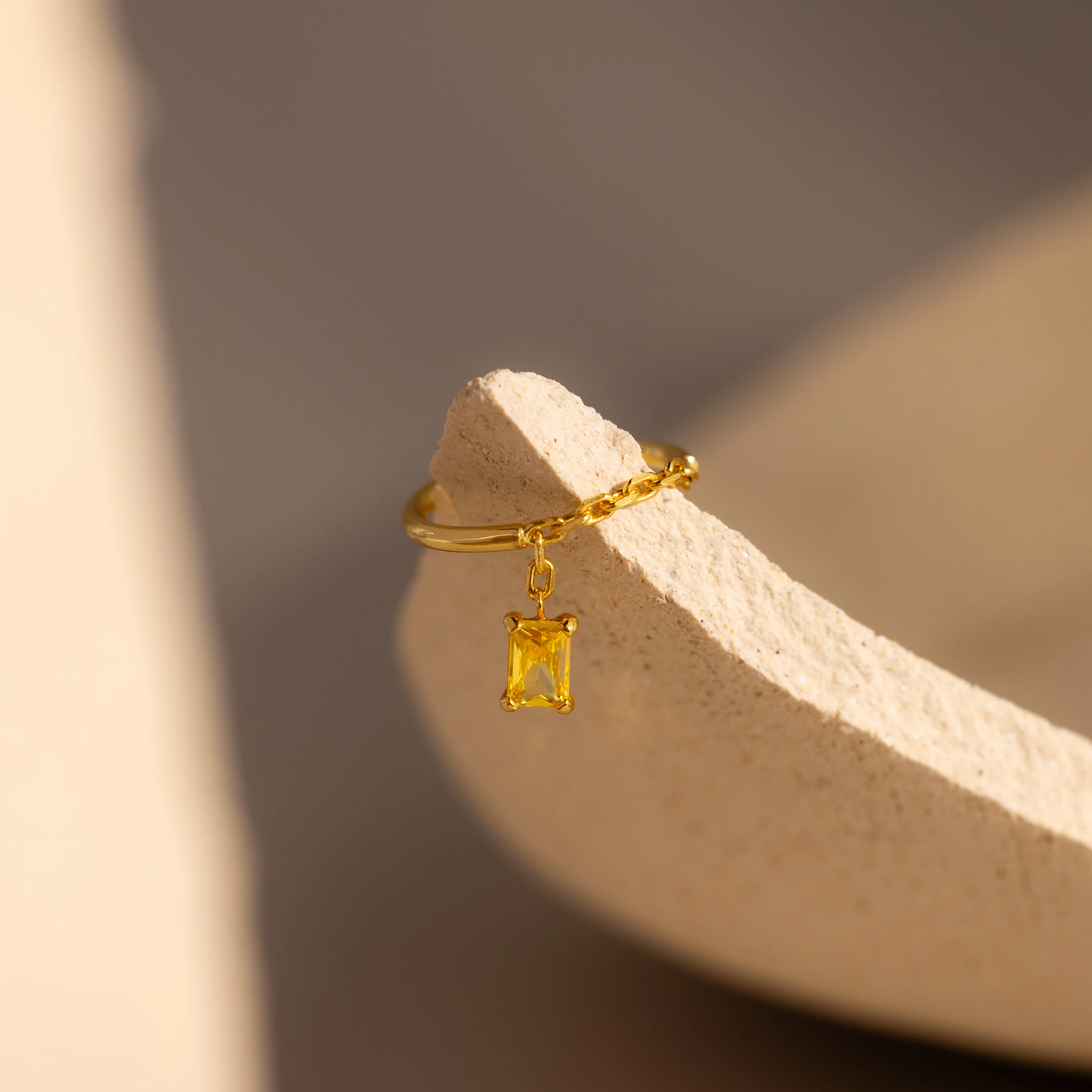 Birthstone Drop Chain Ring - Image 20