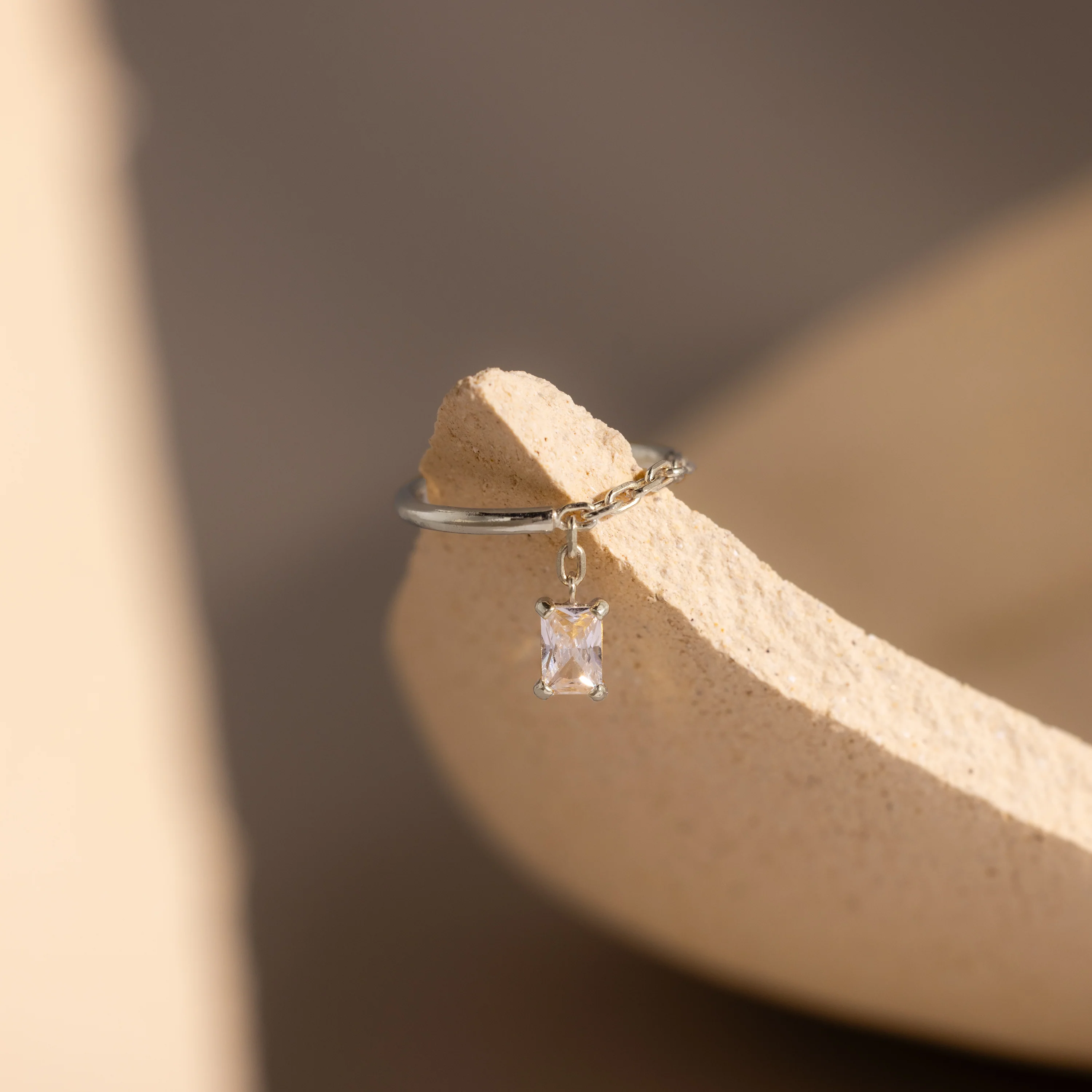 Diamond Drop Chain Ring - Image 3