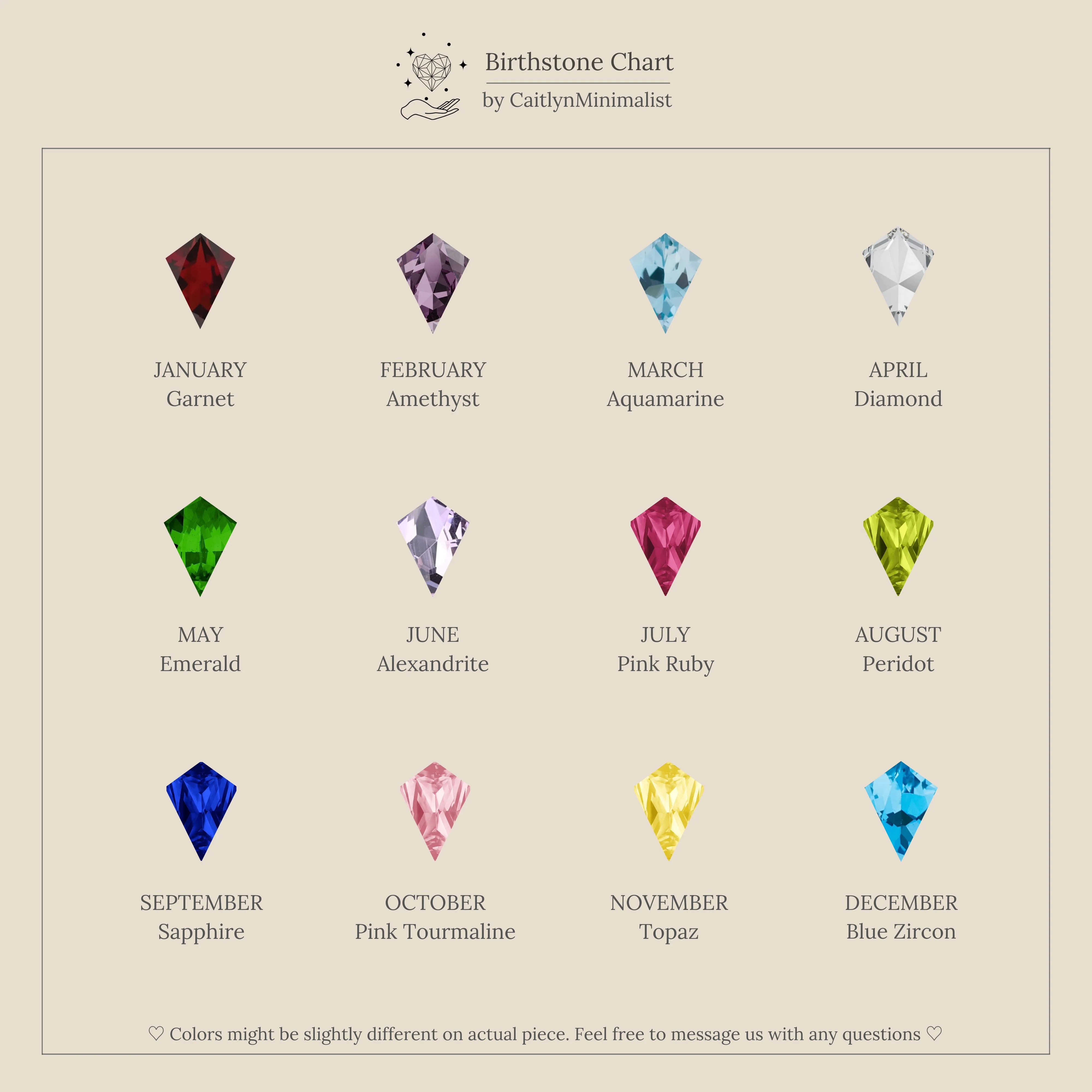 Birthstone Drop Huggies - Image 11
