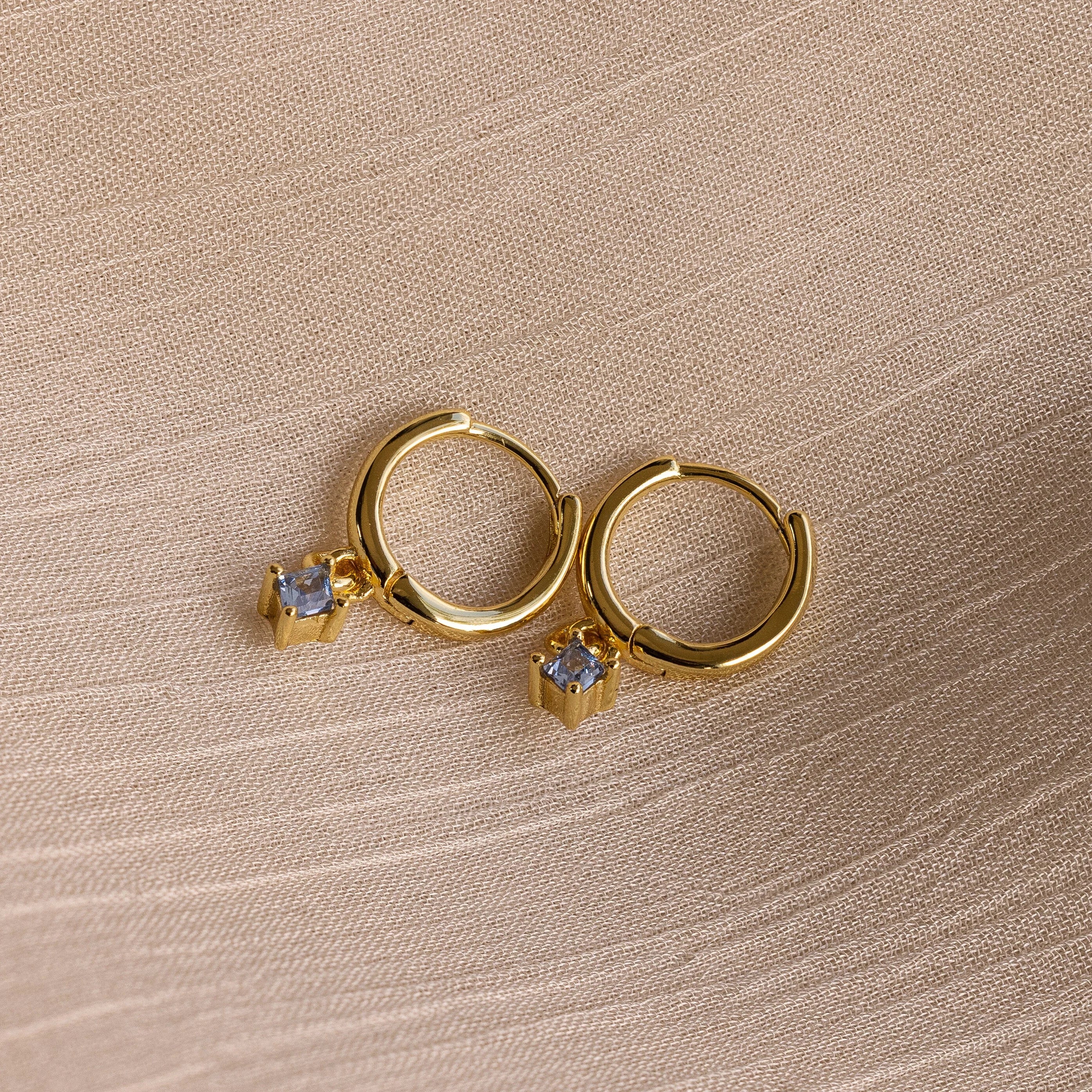 Birthstone Drop Huggies - Image 3