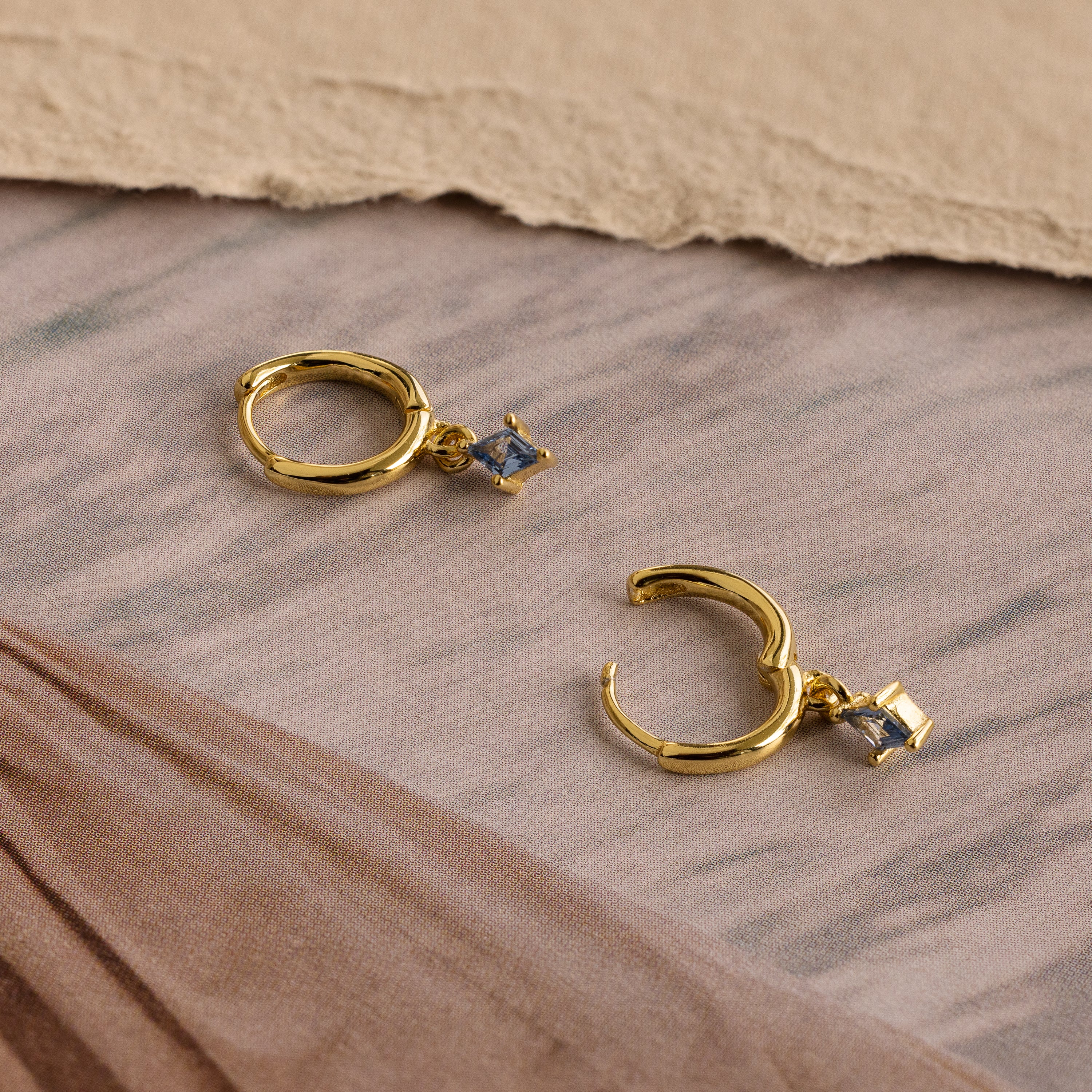 Birthstone Drop Huggies - Image 9
