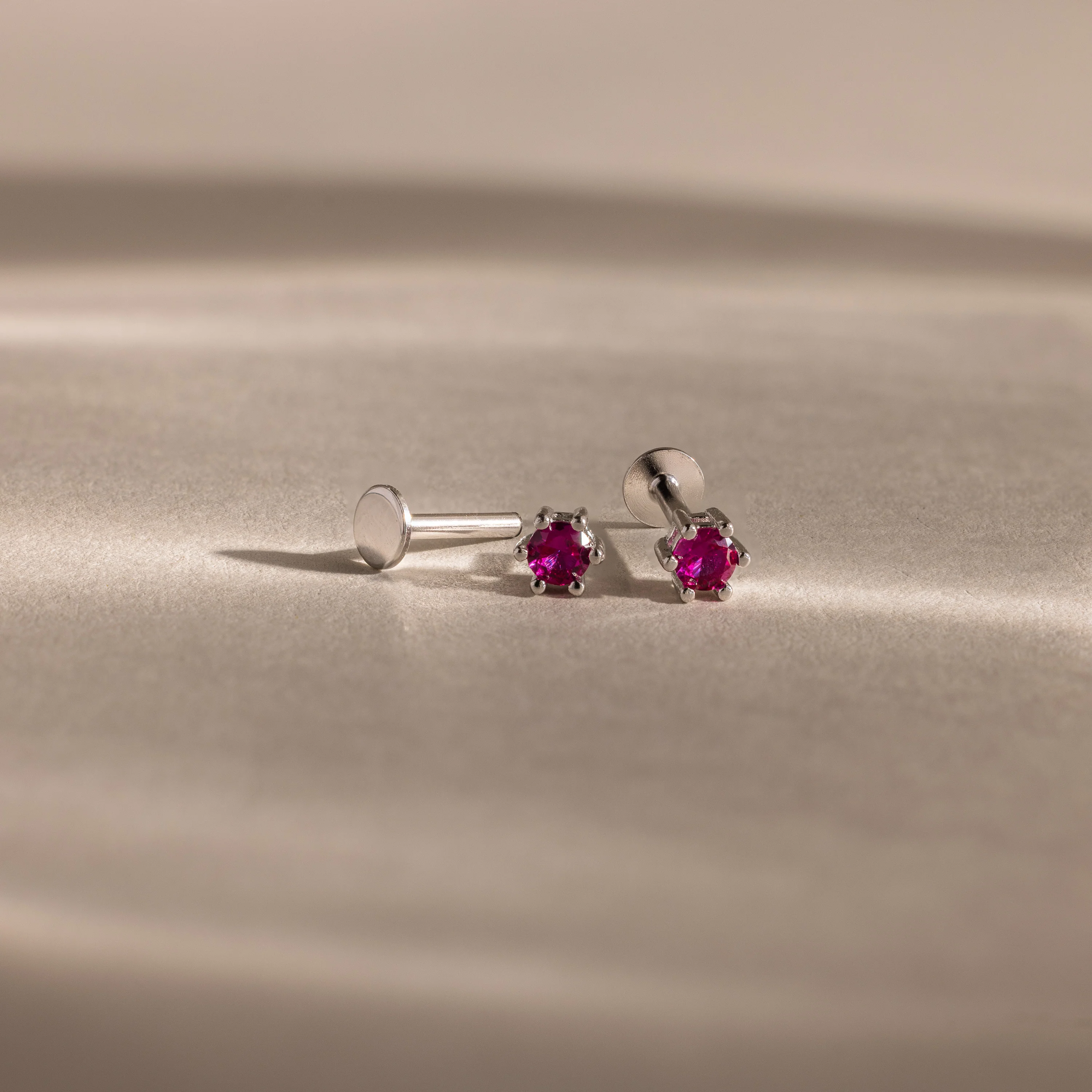 Ruby Flatback Studs - Image 3