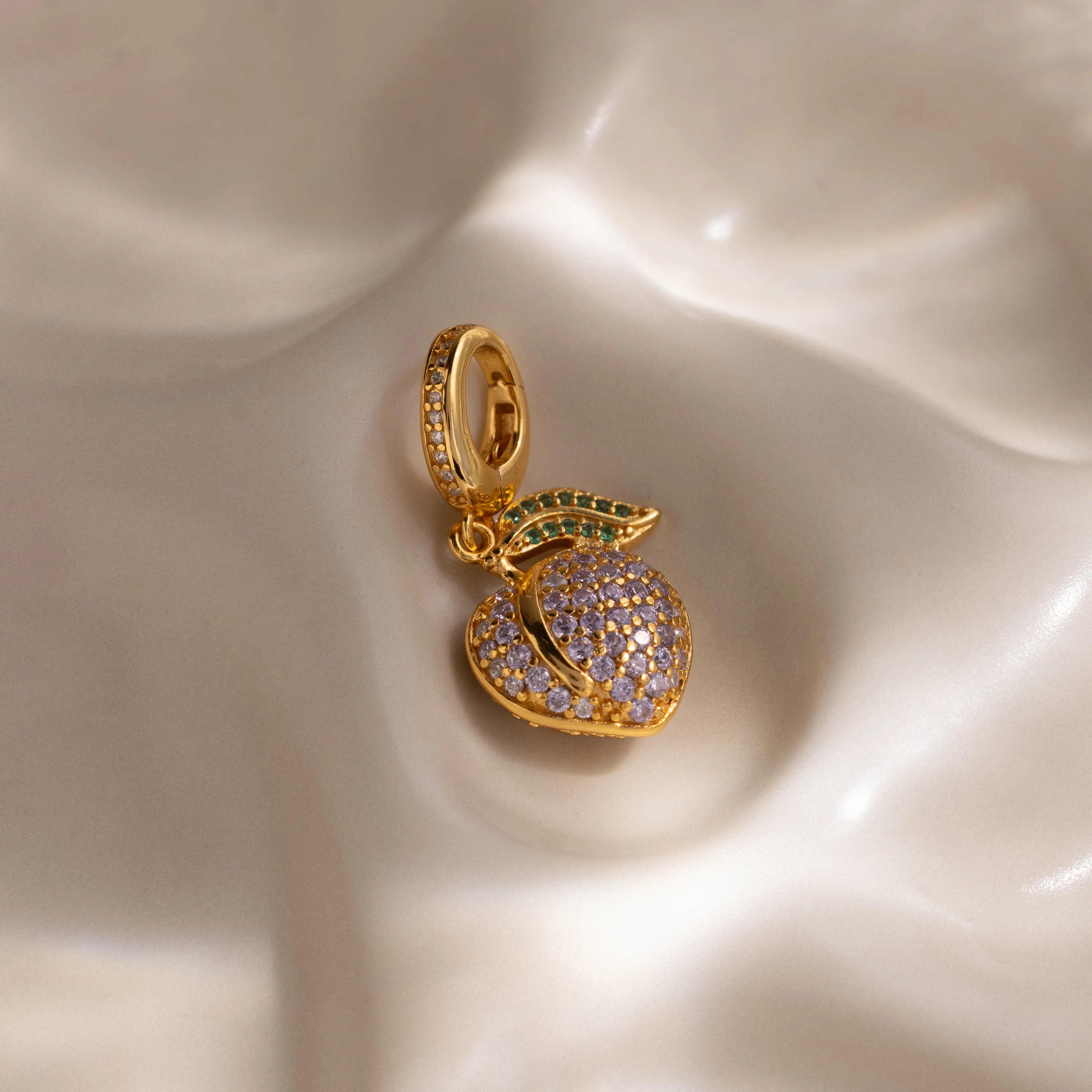 Alexandrite Peach Charm