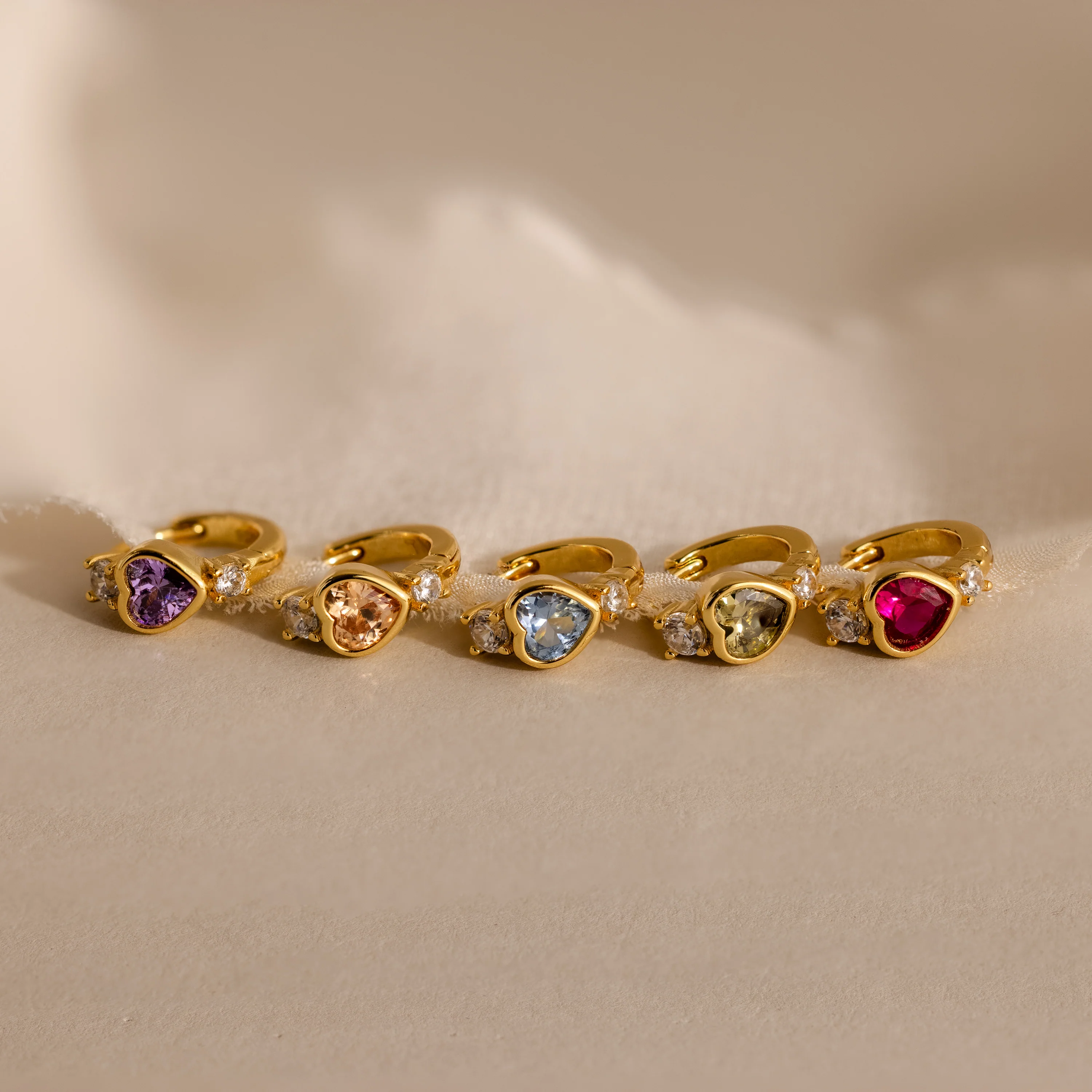 Ruby Heart Hoops - Image 7