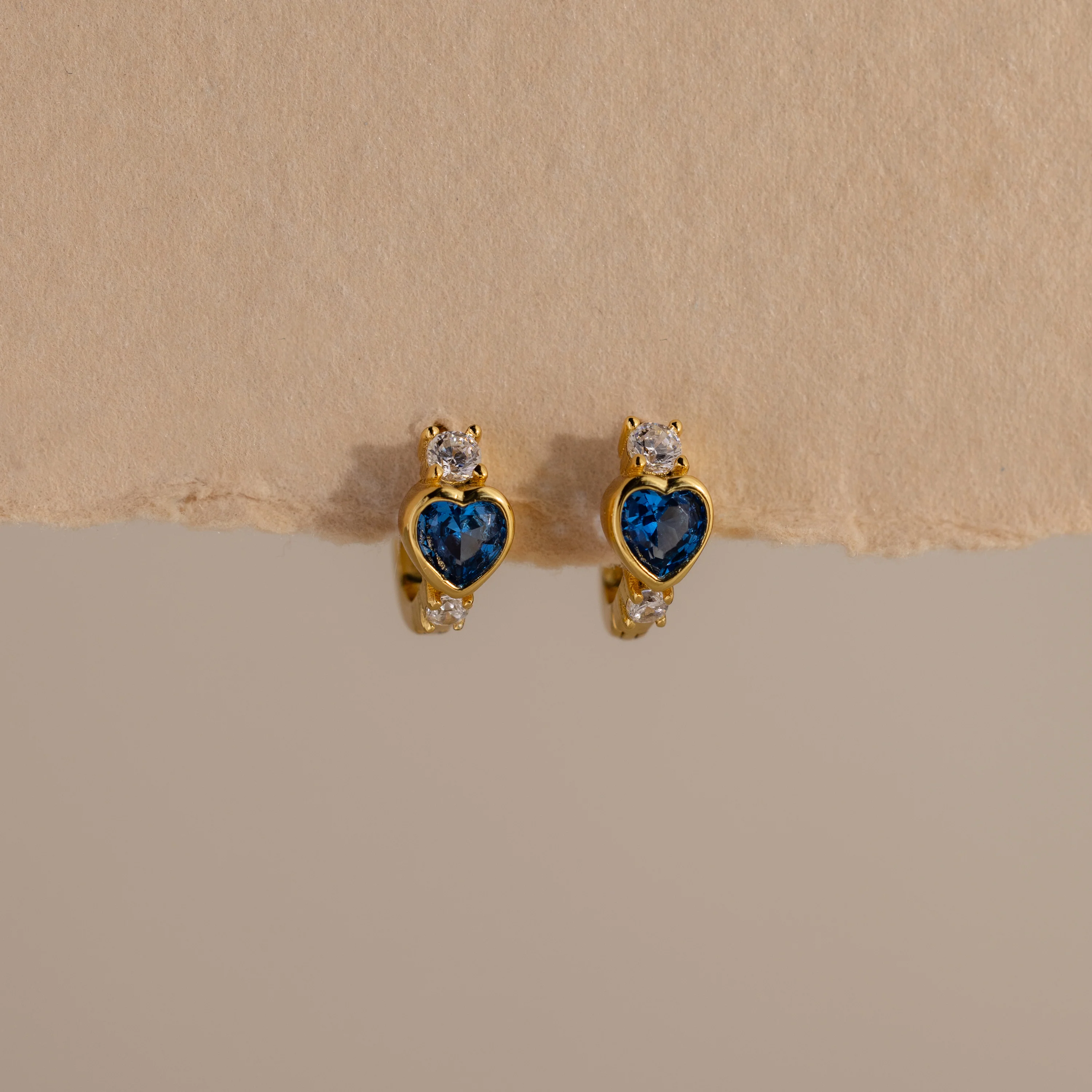 Birthstone Heart Hoops - Image 4