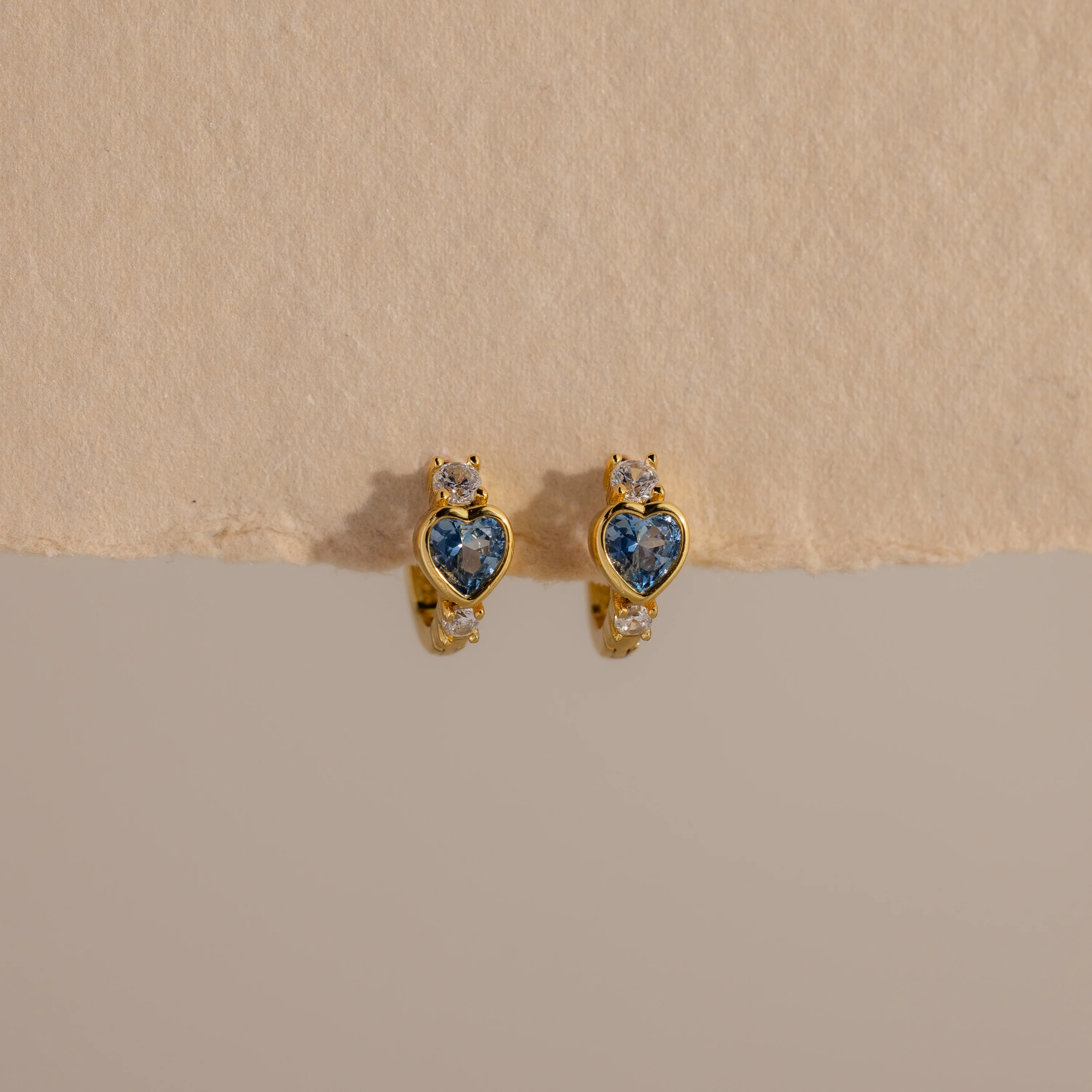 Birthstone Heart Hoops - Image 6