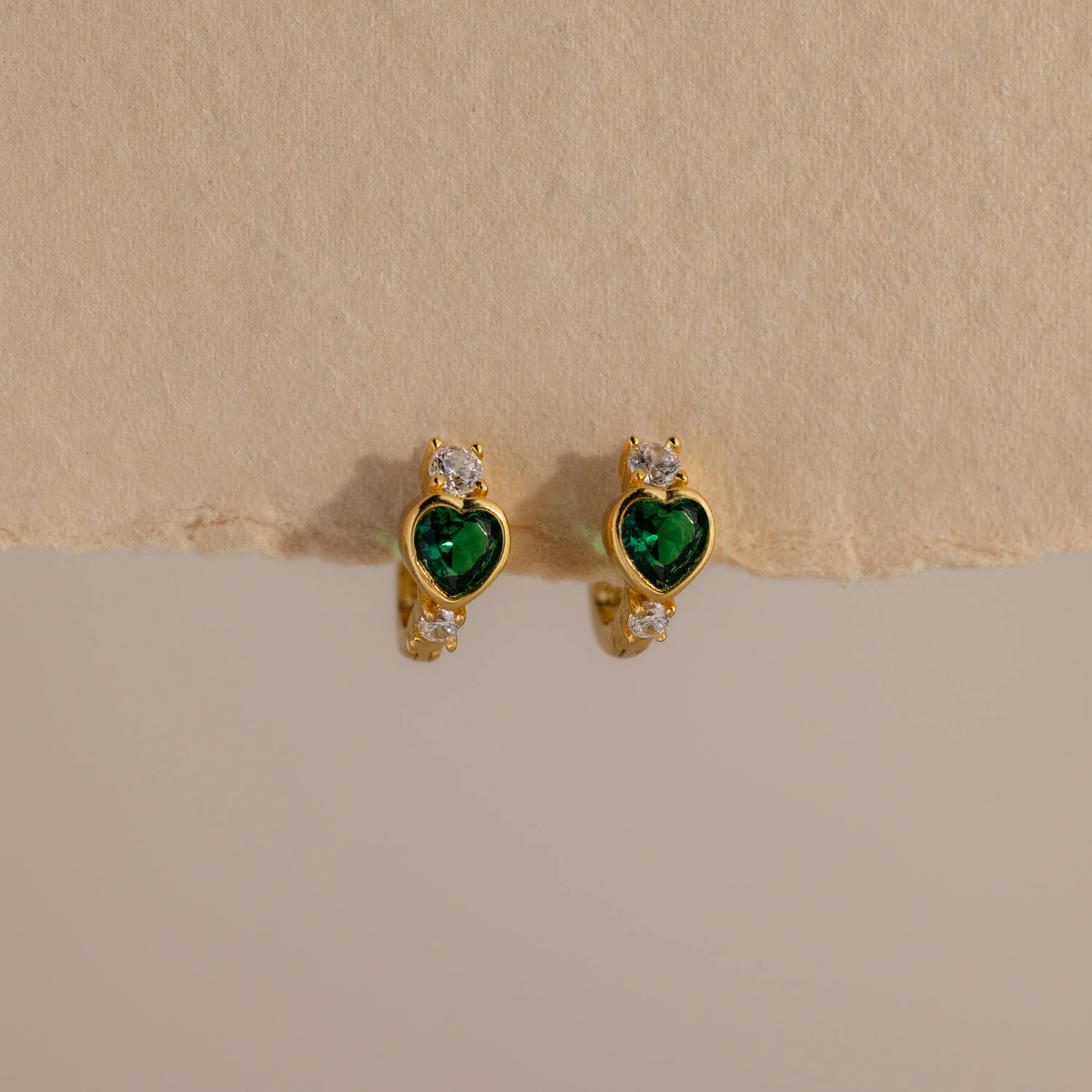 Birthstone Heart Hoops - Image 9