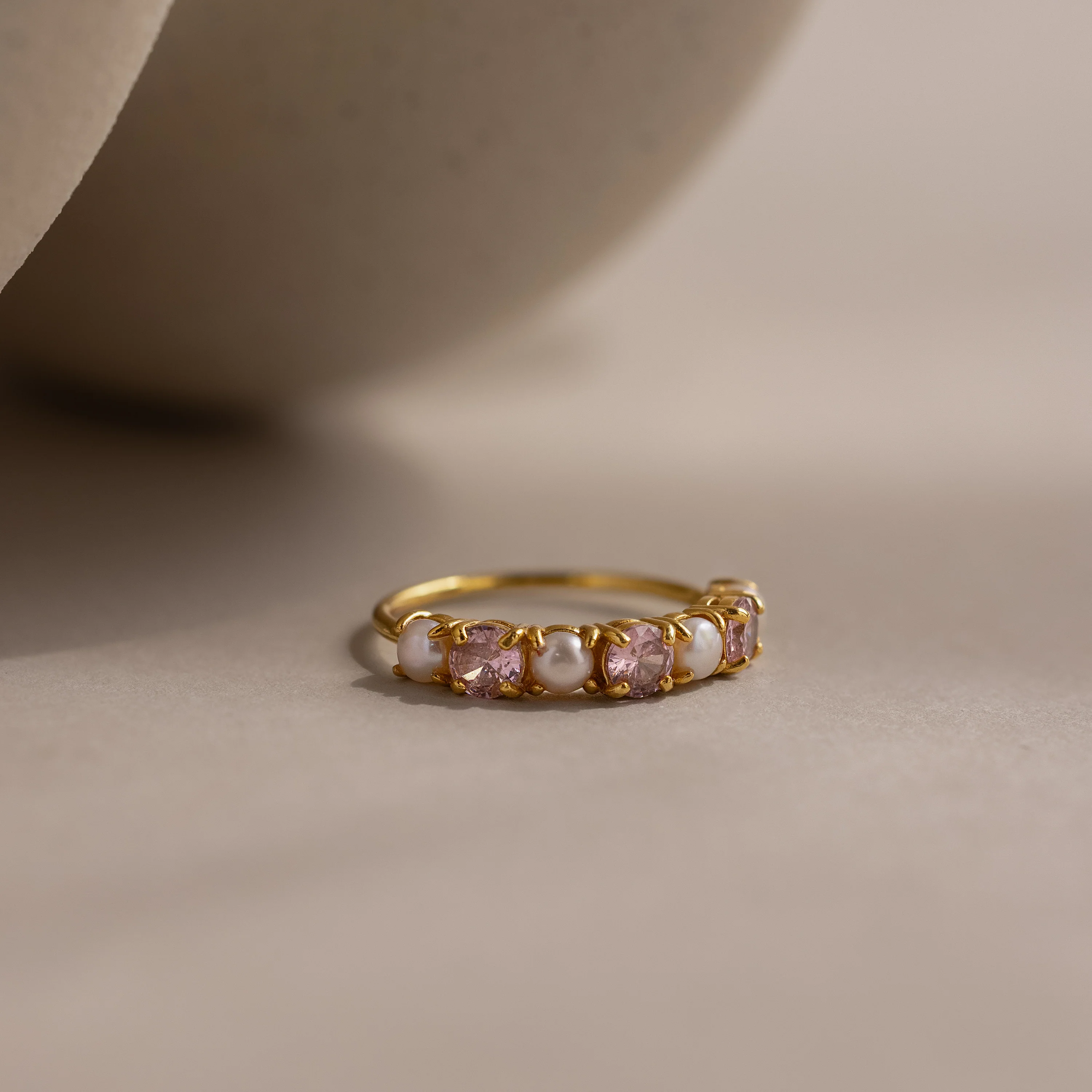 Birthstone & Pearl Lace Ring - Image 10
